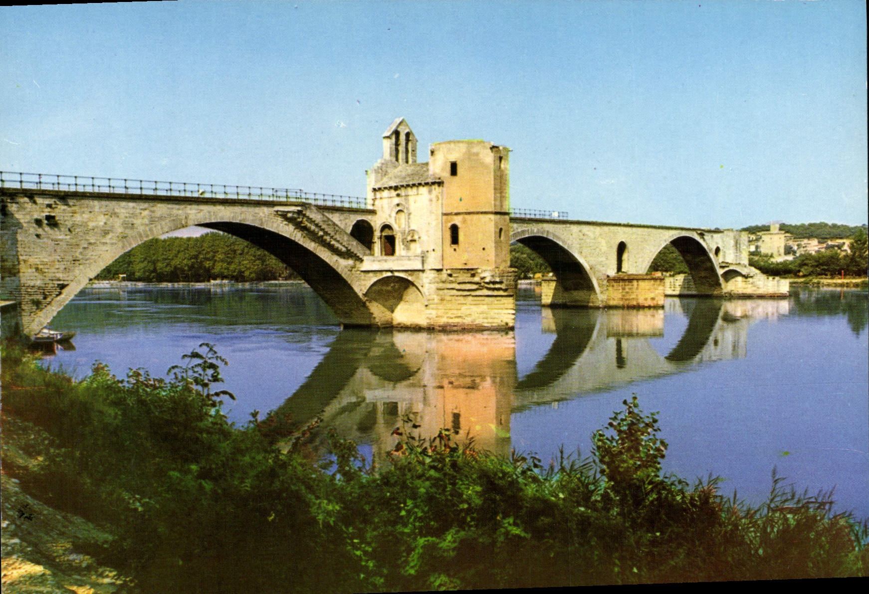 POSTAL MODERNA Avignon el St Benezet del puente construido por St Benezet