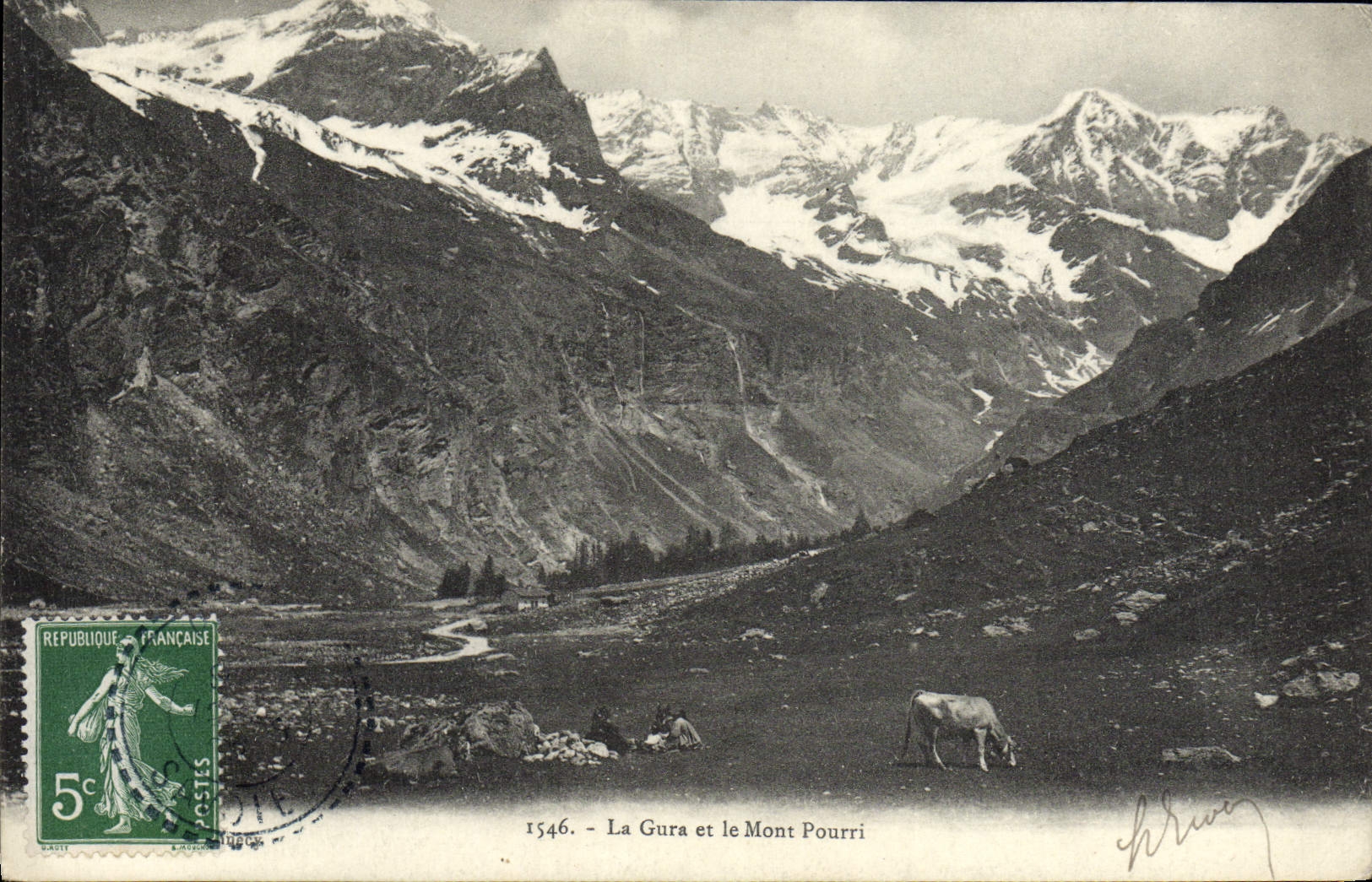 CPA La Gura et le Mont Pourri 