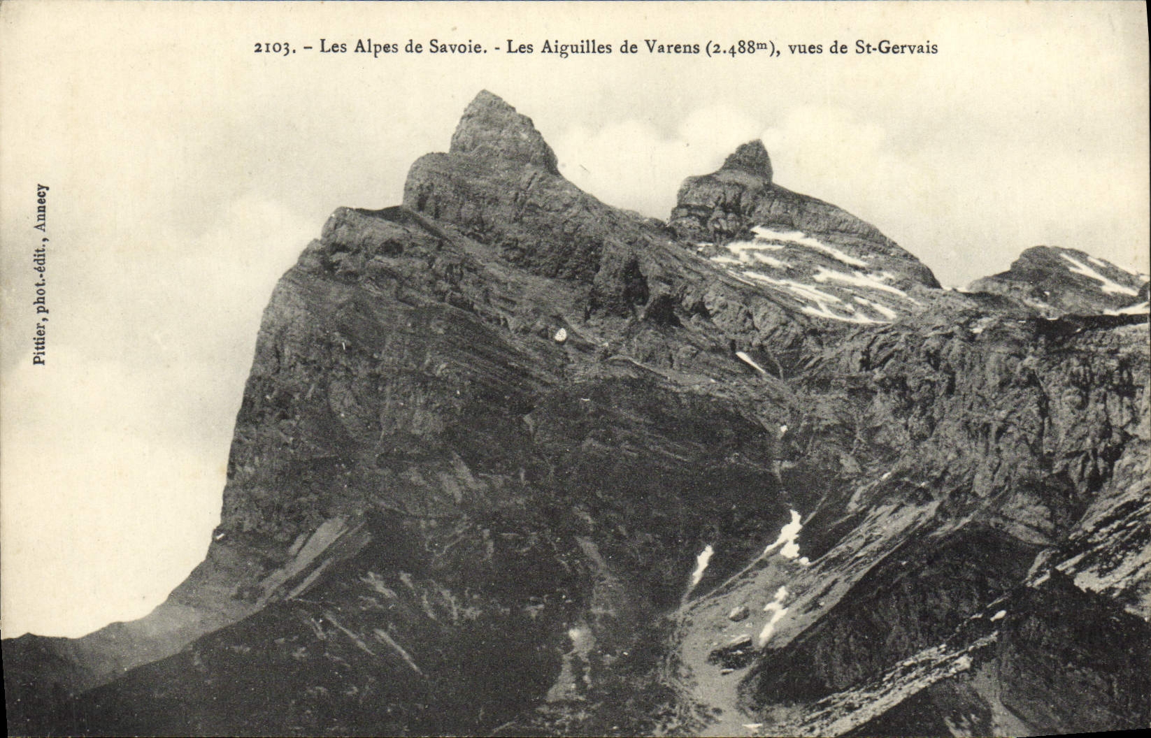 CPA Les Alpes de Savoie Les Aiguilles de Varens vues de St Gervais