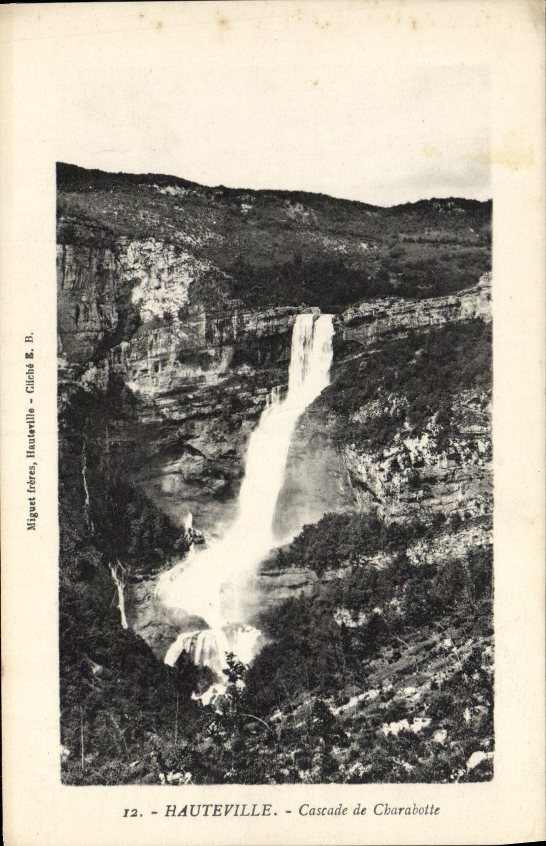 CPA Hauteville Cascade de Cbarabotte 