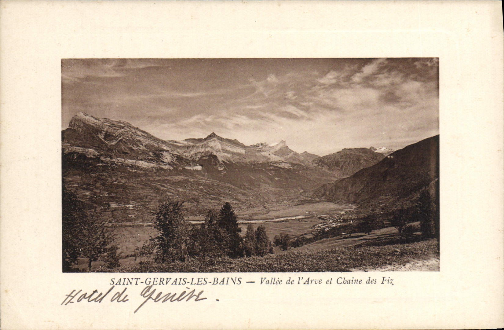 CPA Saint Gervais les Bains Vallee de l'Arve et Chaine des Fiz 