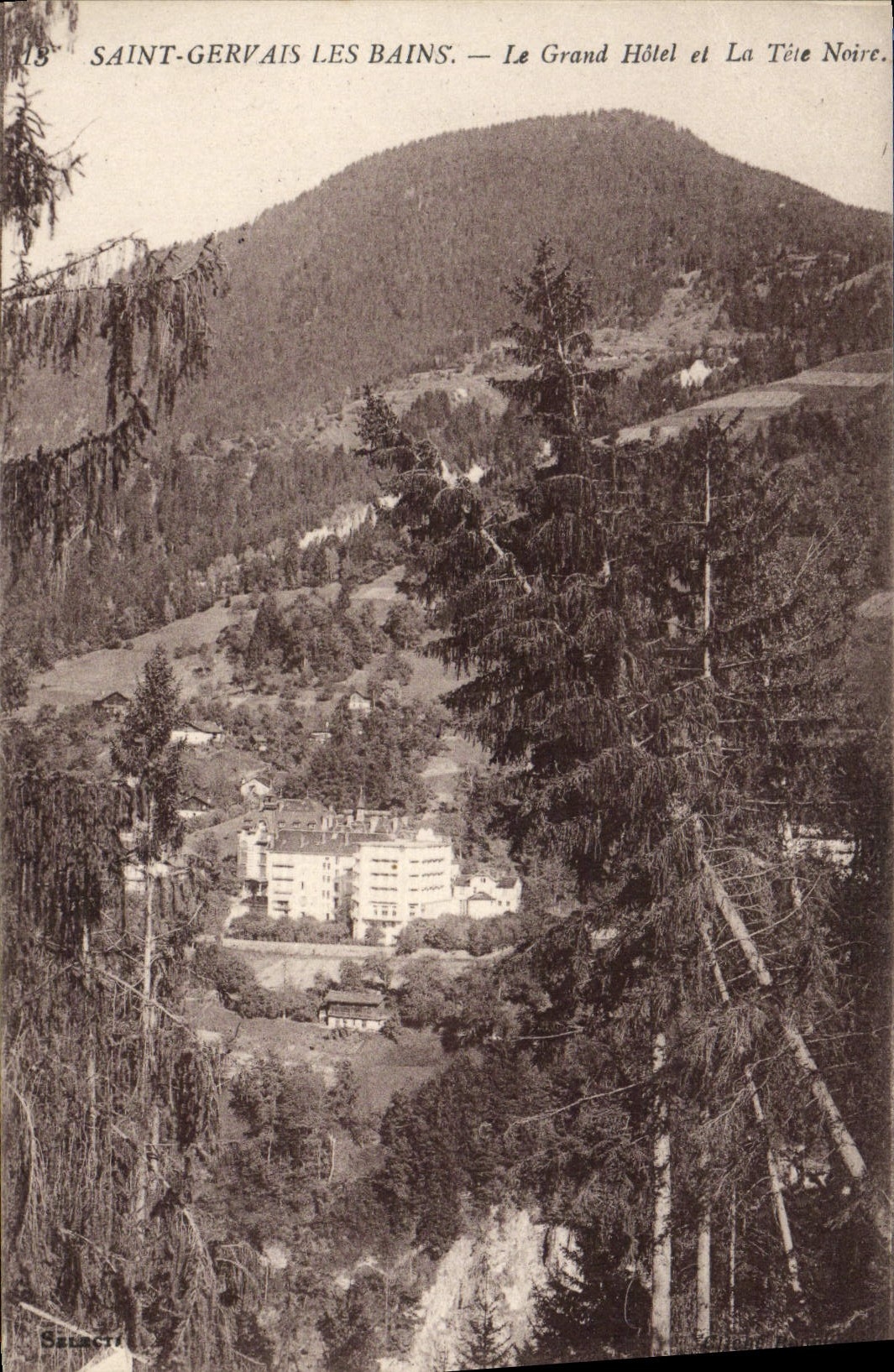 CPA Saint Gervais les Bains Le Grand Hotel et La Tete Noire 