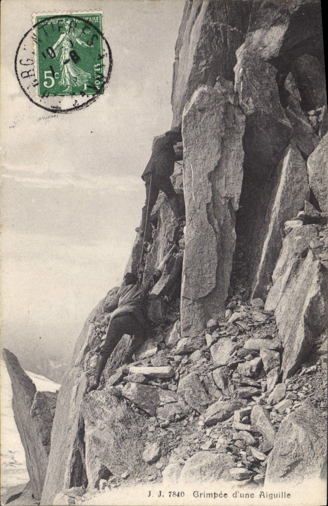 VINTAGE POSTCARD Grimpee of a Alpinsme Needle