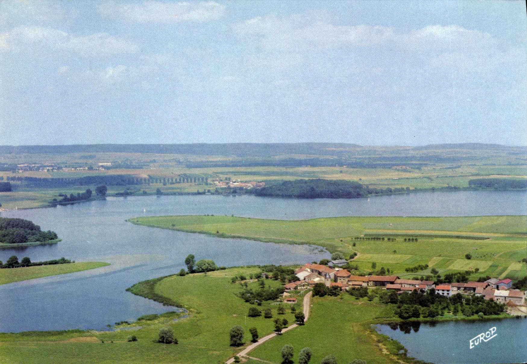 MODERN CARD Regional natural park of Lorraine the Pond of Lindre Tarquinol and its peninsula