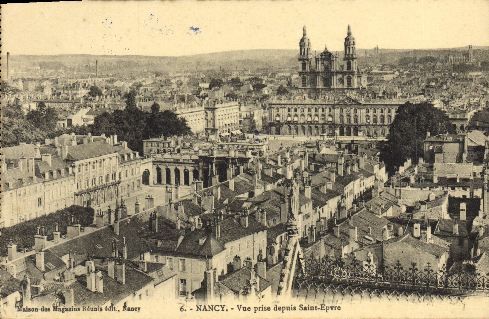 CPA Nancy Vue prise depuis Saint Epvre 