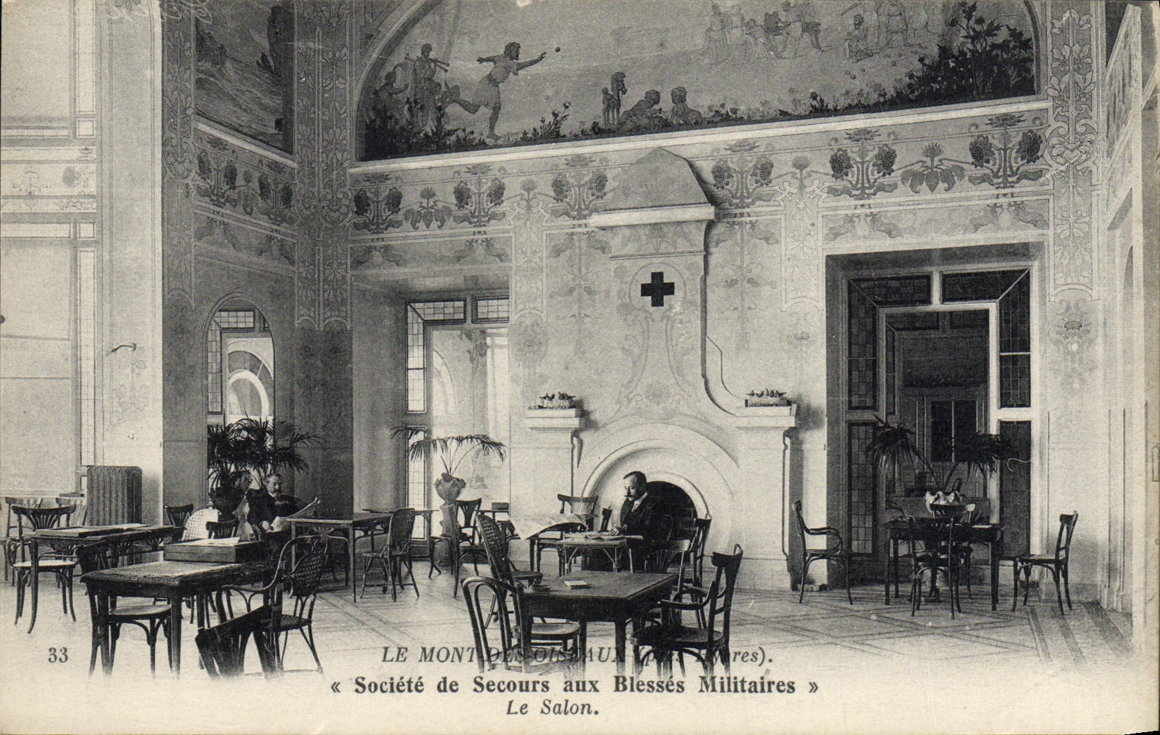 CPA Le Mont des Oiseaux Societe de secours pour blesses militaires Militaria