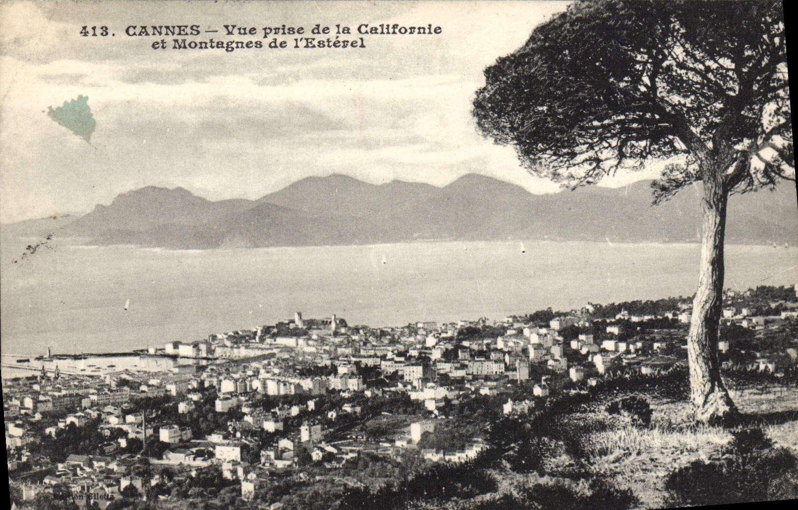 CPA Cannes Vue prise de la Californie et Montagnes de l'Esterel