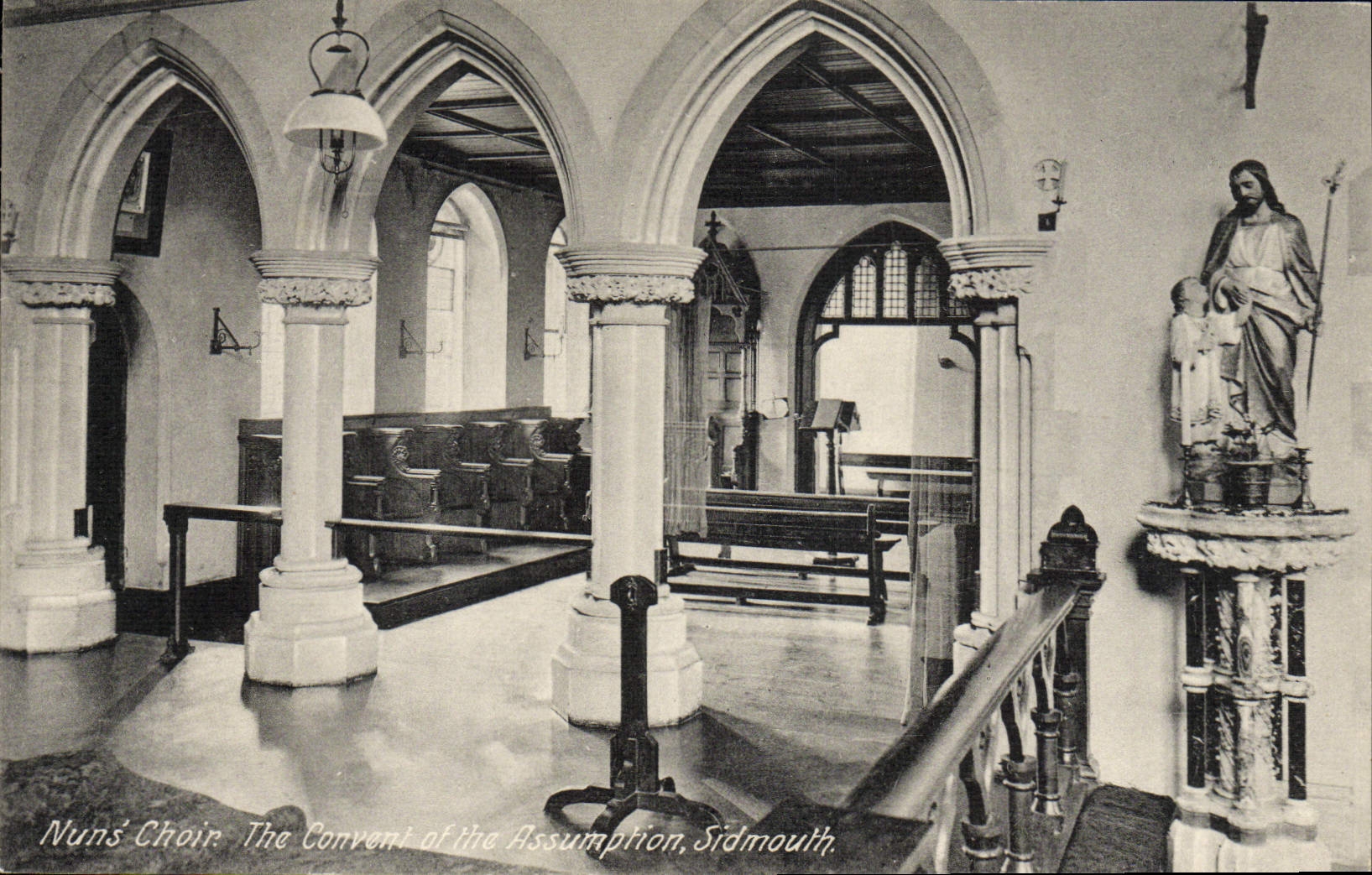 CPA Nun's Choir The Convent of the Assumption Sidmouth