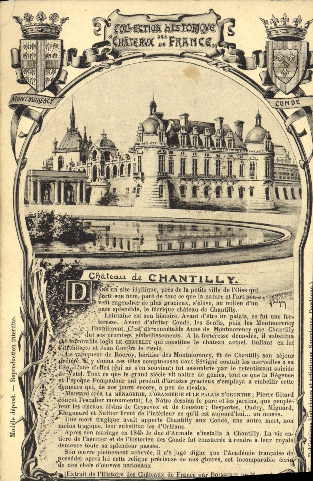 CPA Chateau de Chantilly