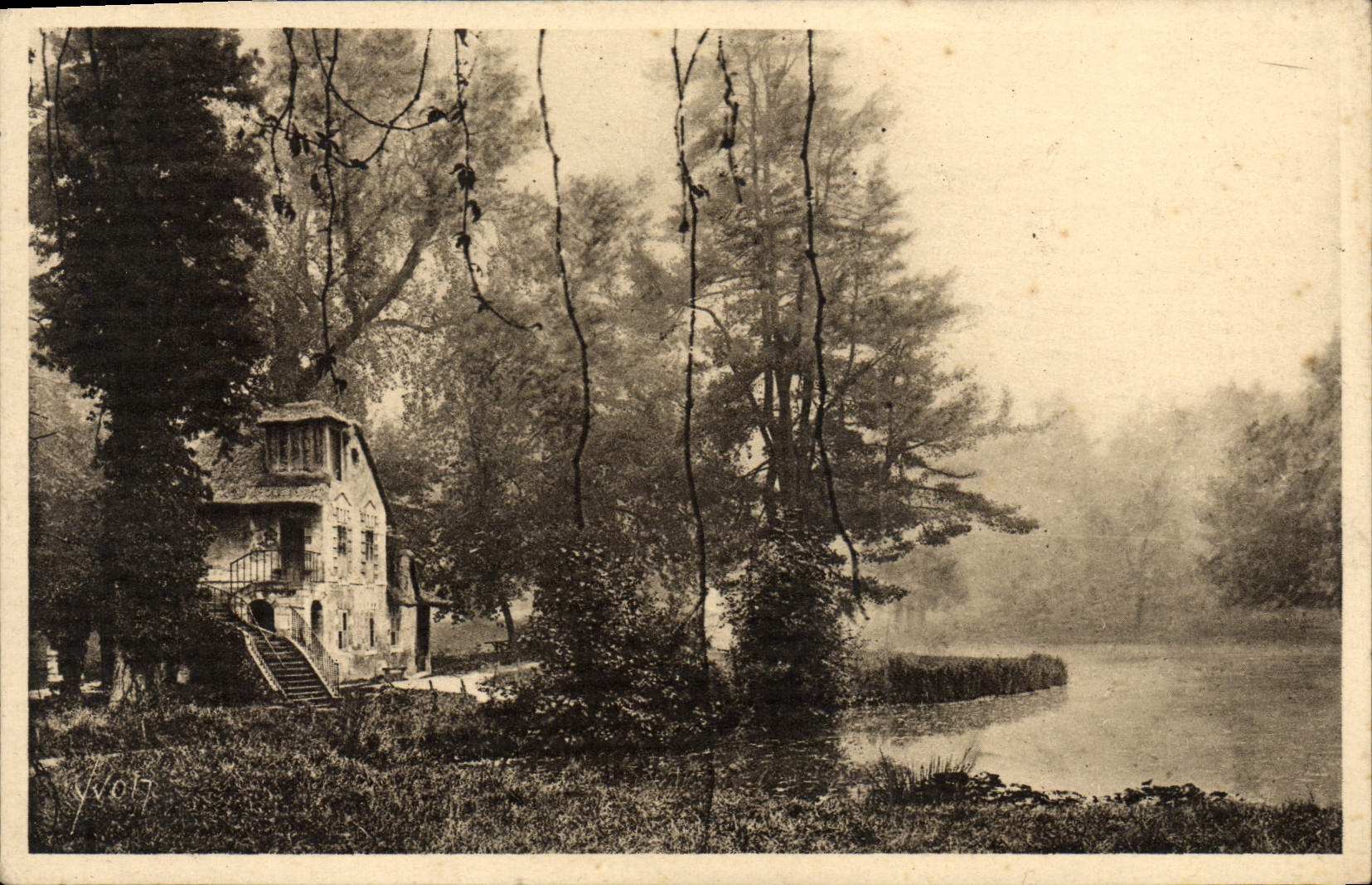 CPA Versailles Moulin de Marie Antoinnette