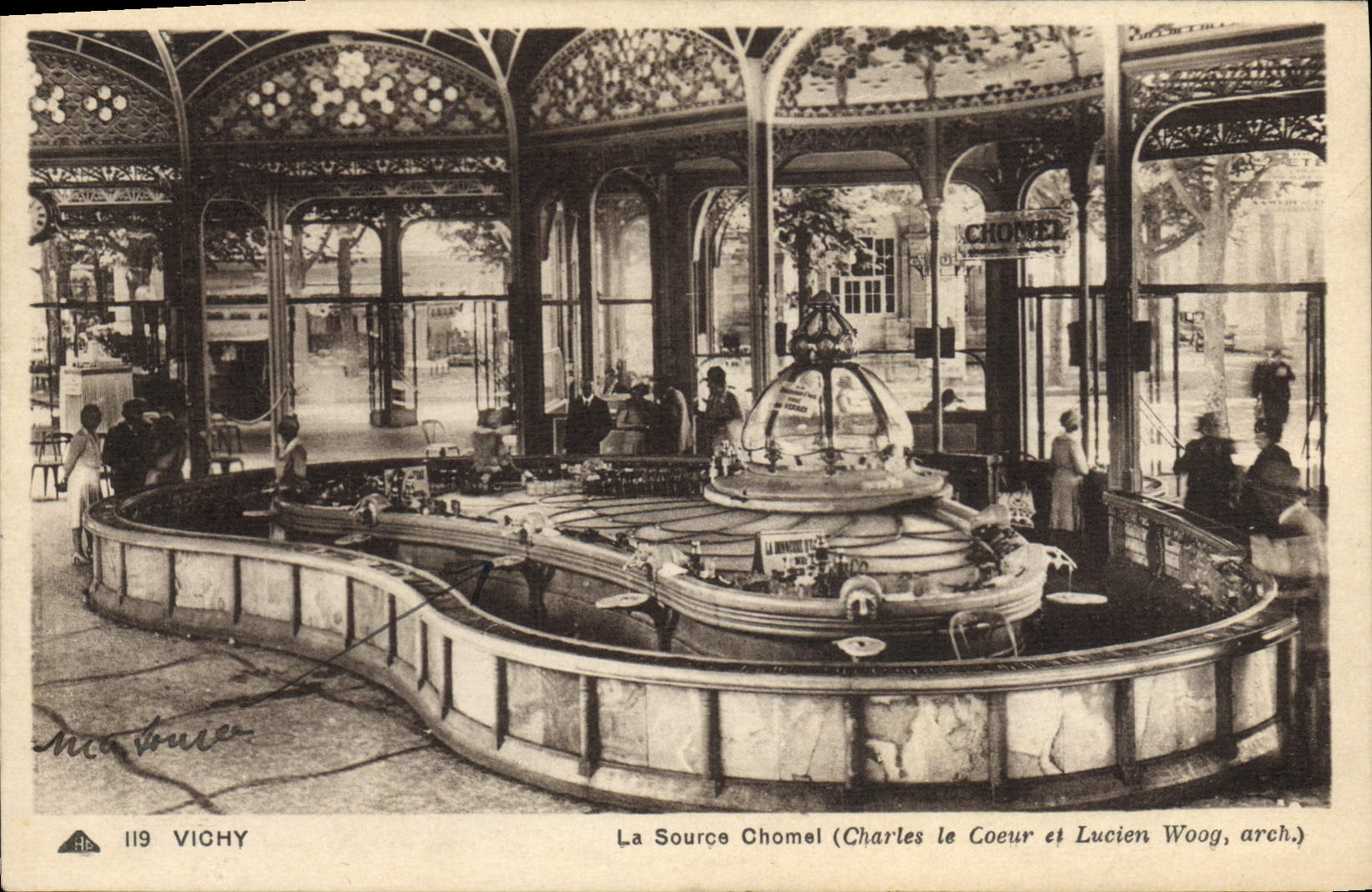 CPA Vichy La Source Chomel 