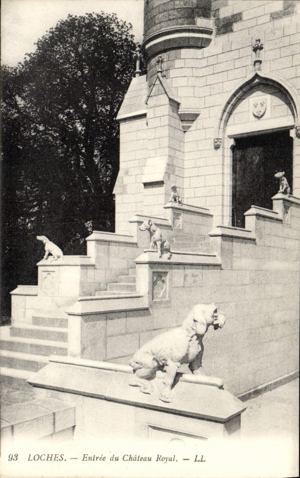 CPA Loches Entree du Chateau Royal Chien