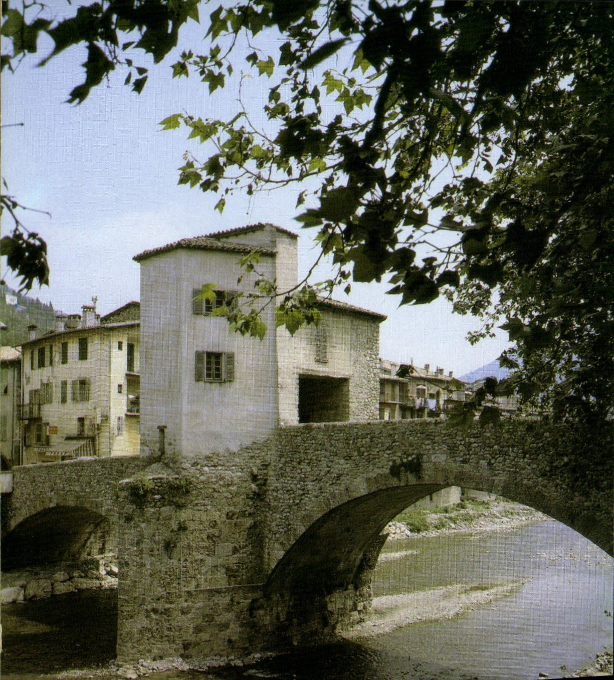 POSTAL MODERNA Sospel la vuelta del puente del peaje