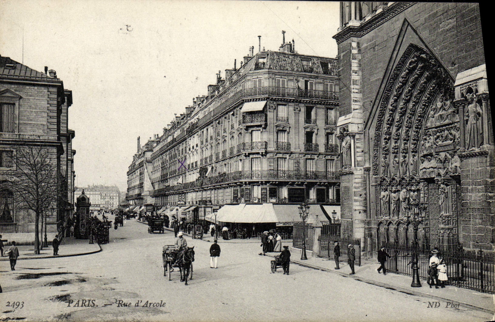 CPA Paris Rue d'Arcole 