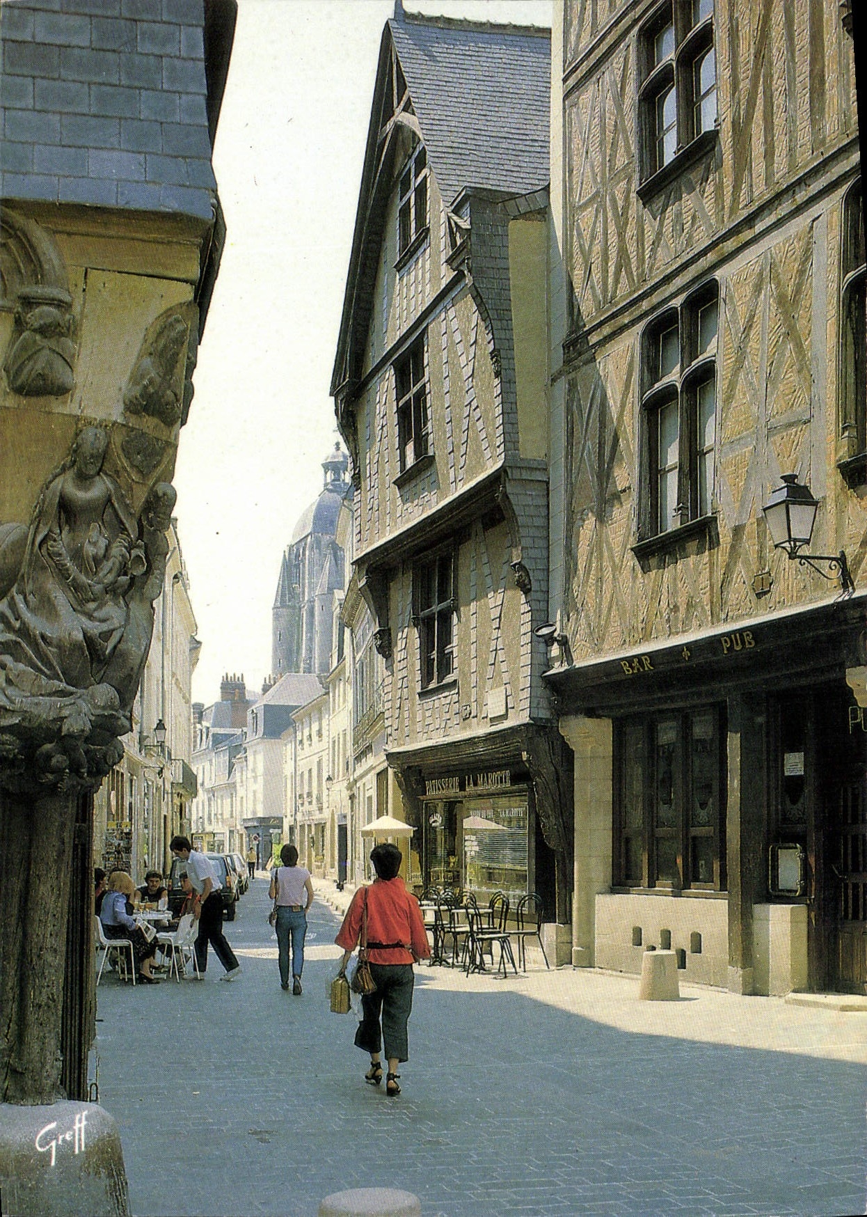 MODERN CARD Tours Houses of the 15th Street of the Exchange