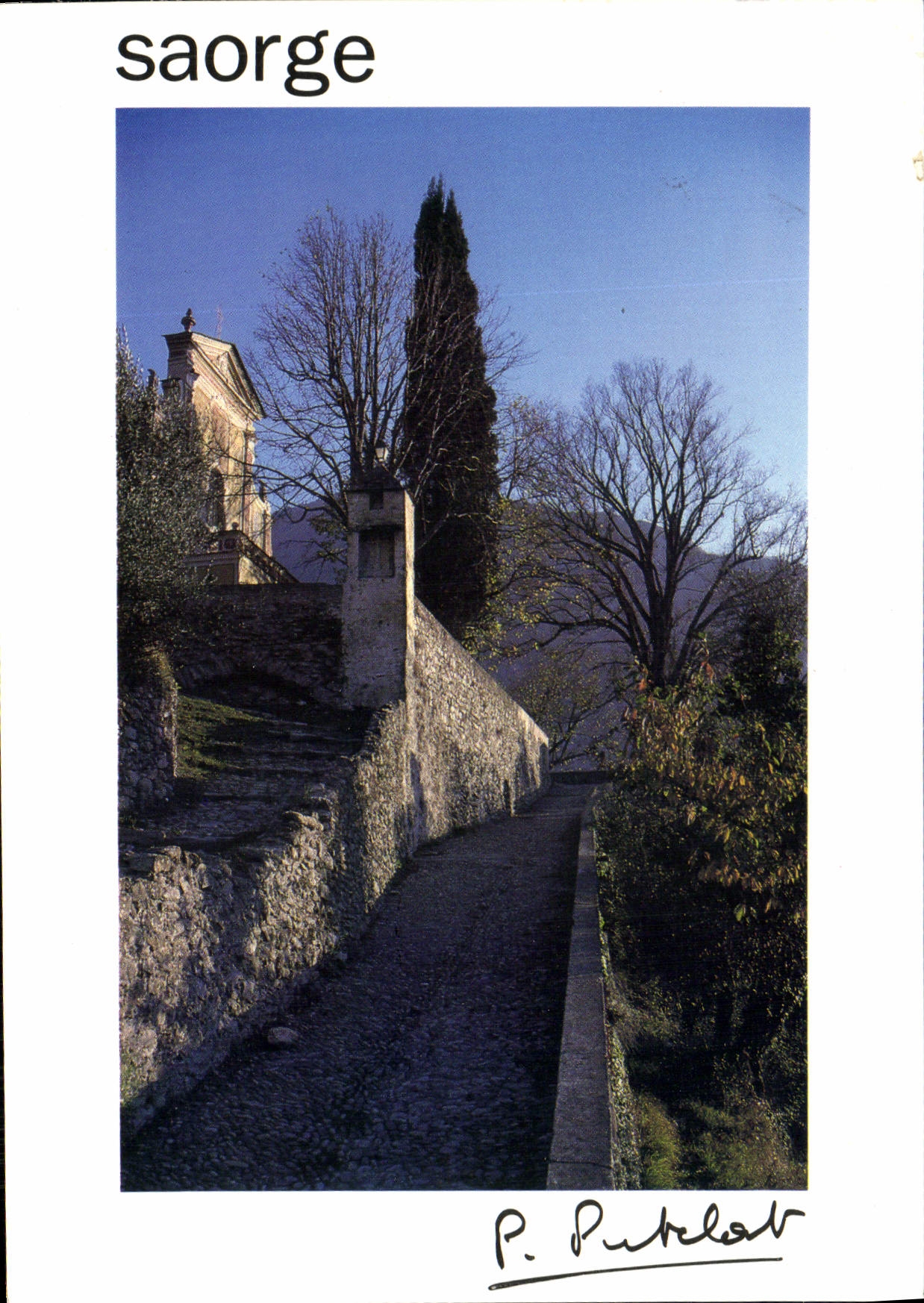 CPM Saorge Montee du couvent des Franciscains