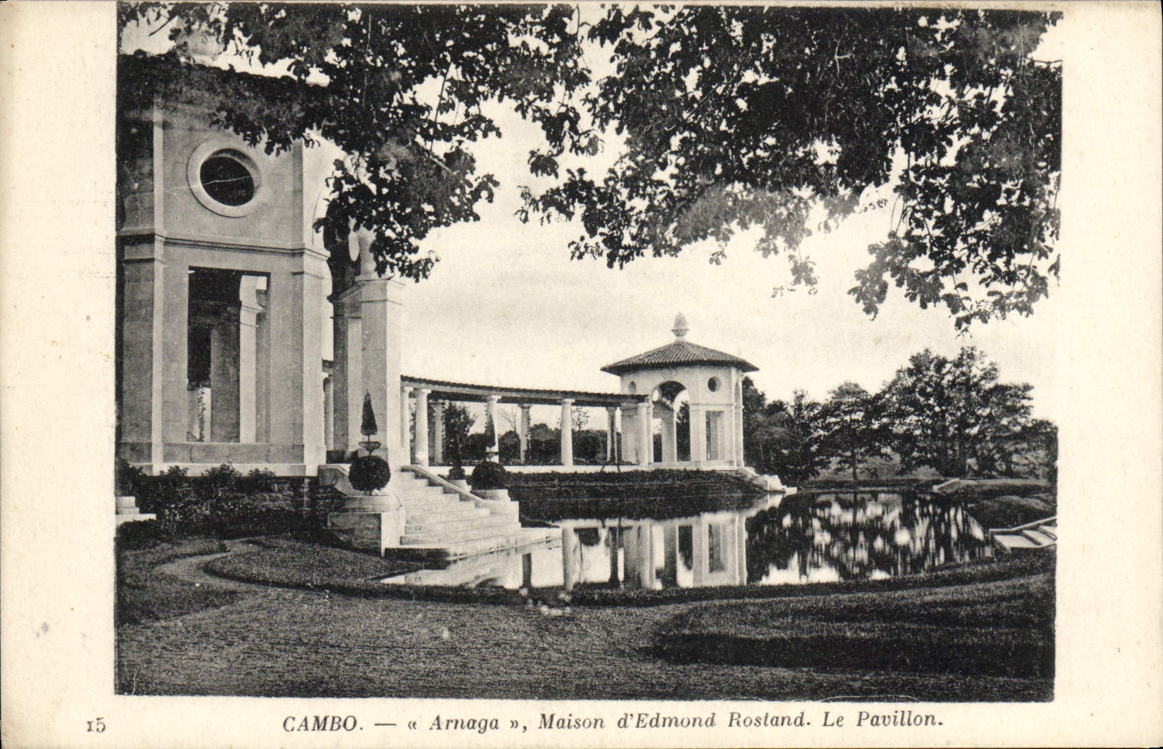 CPA Cambo Arnaga Maison D'Edmond Rostand Le Pavillon