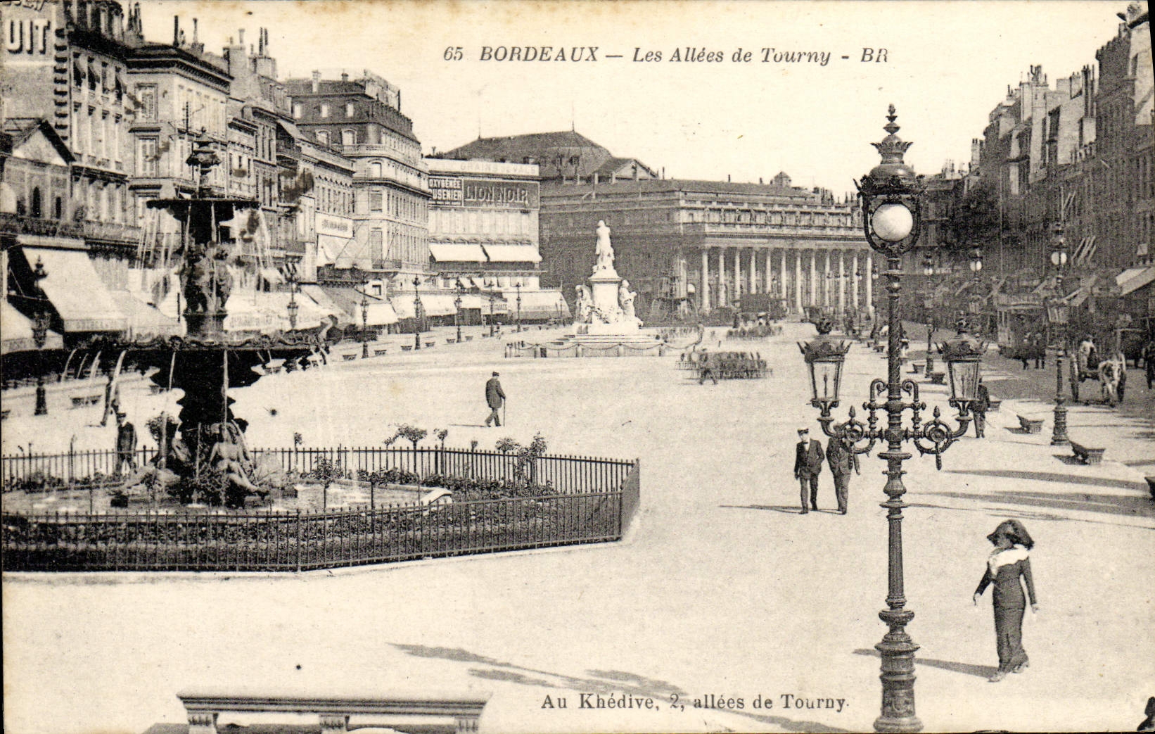 CPA Bordeaux Les Allees De Tourny
