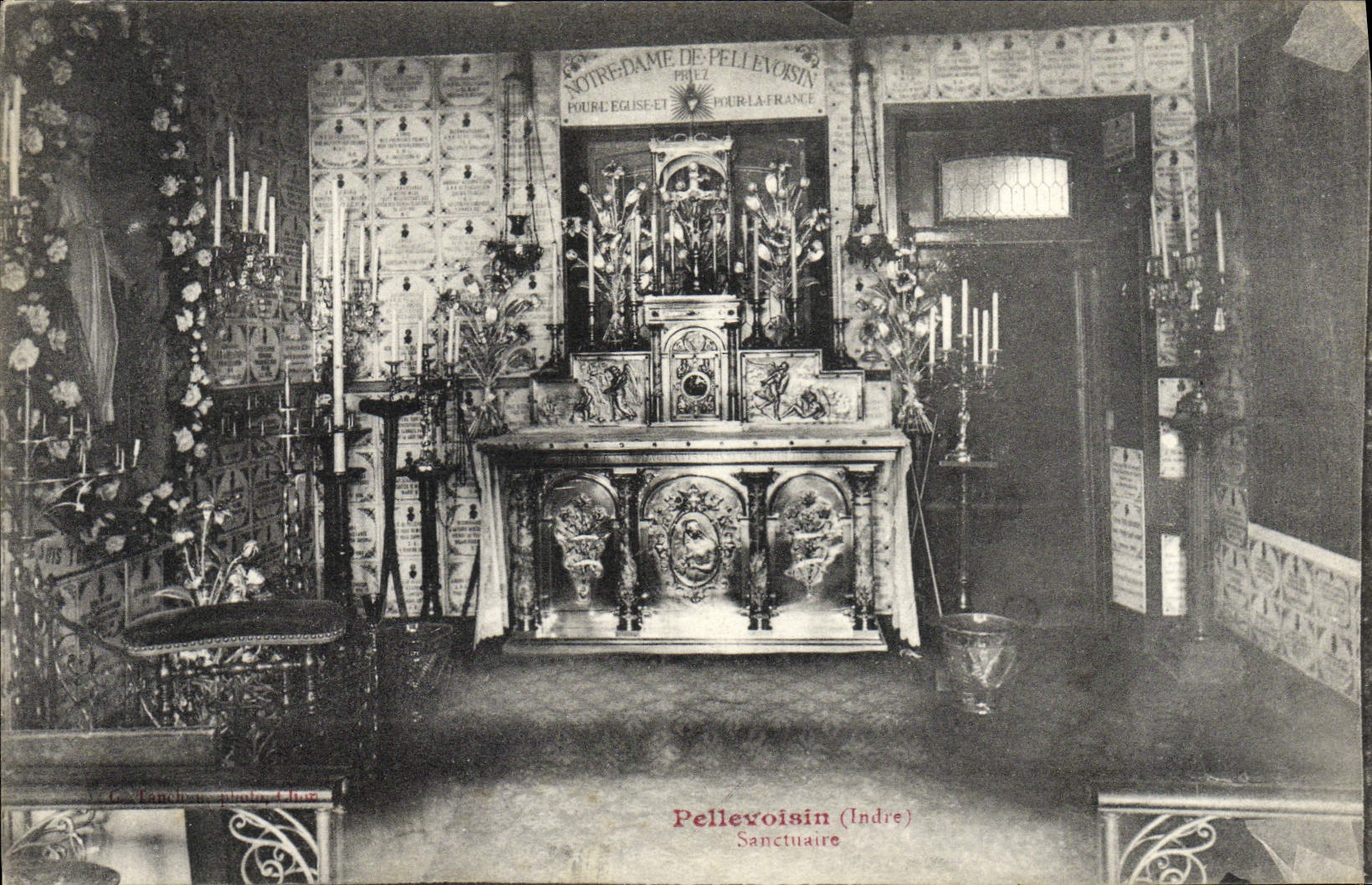 Santuario de Pellevoisin de la POSTAL de la VENDIMIA
