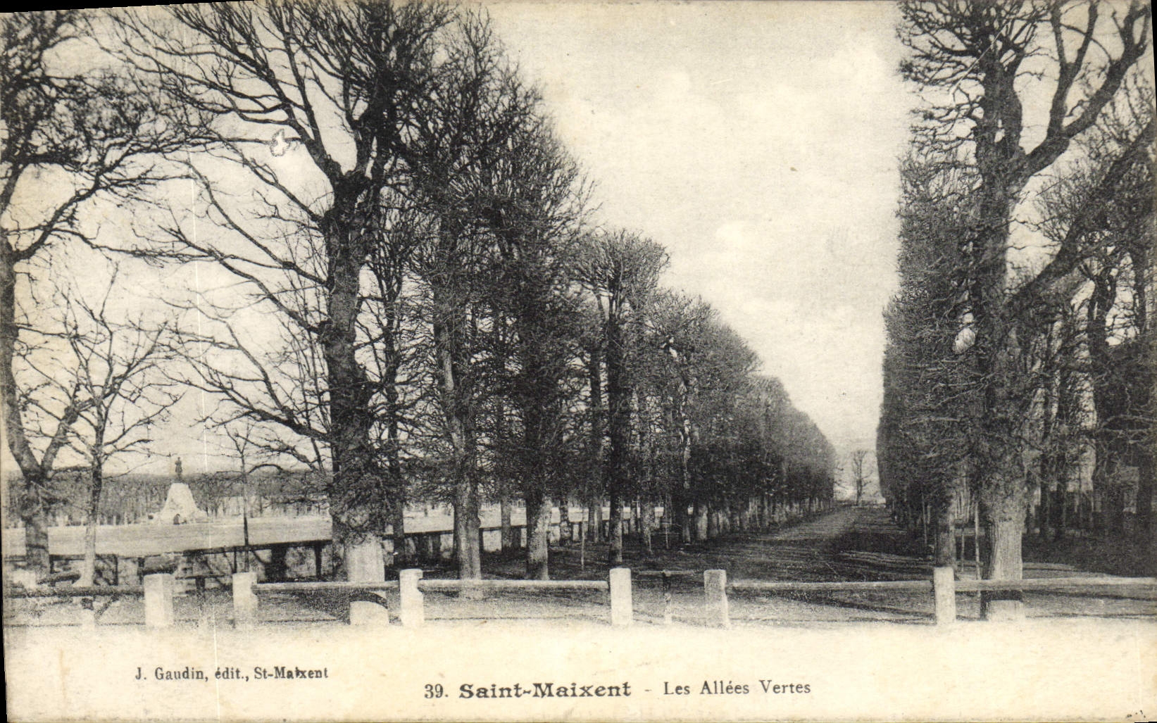 CPA Saint Maixent Les Allees Vertes