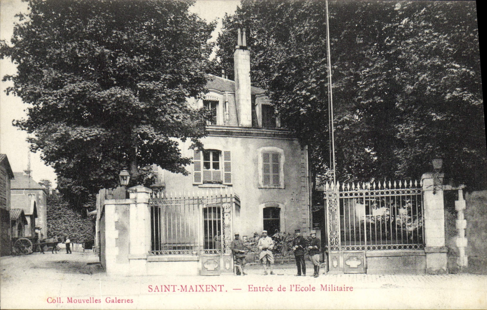 VINTAGE POSTCARD Holy Maixent Entered De I' Military academy Militaria