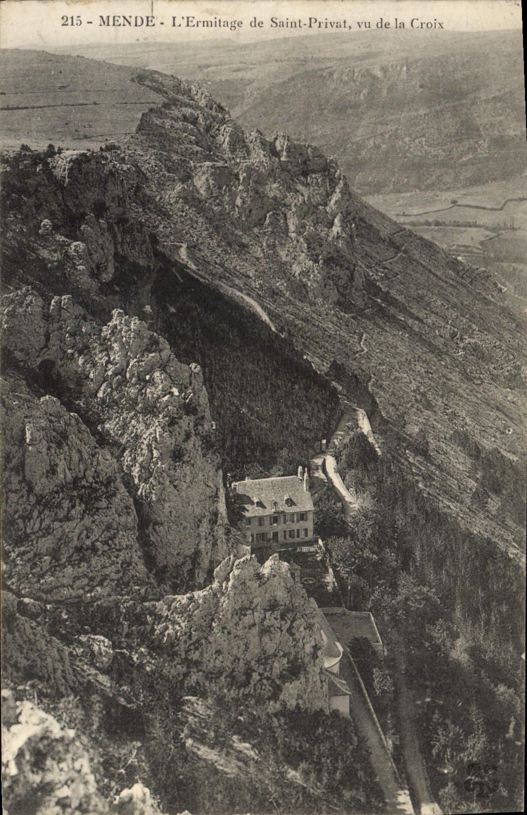 CPA Mende L'Ermitage De Saint Privat Vu De Ia Croix