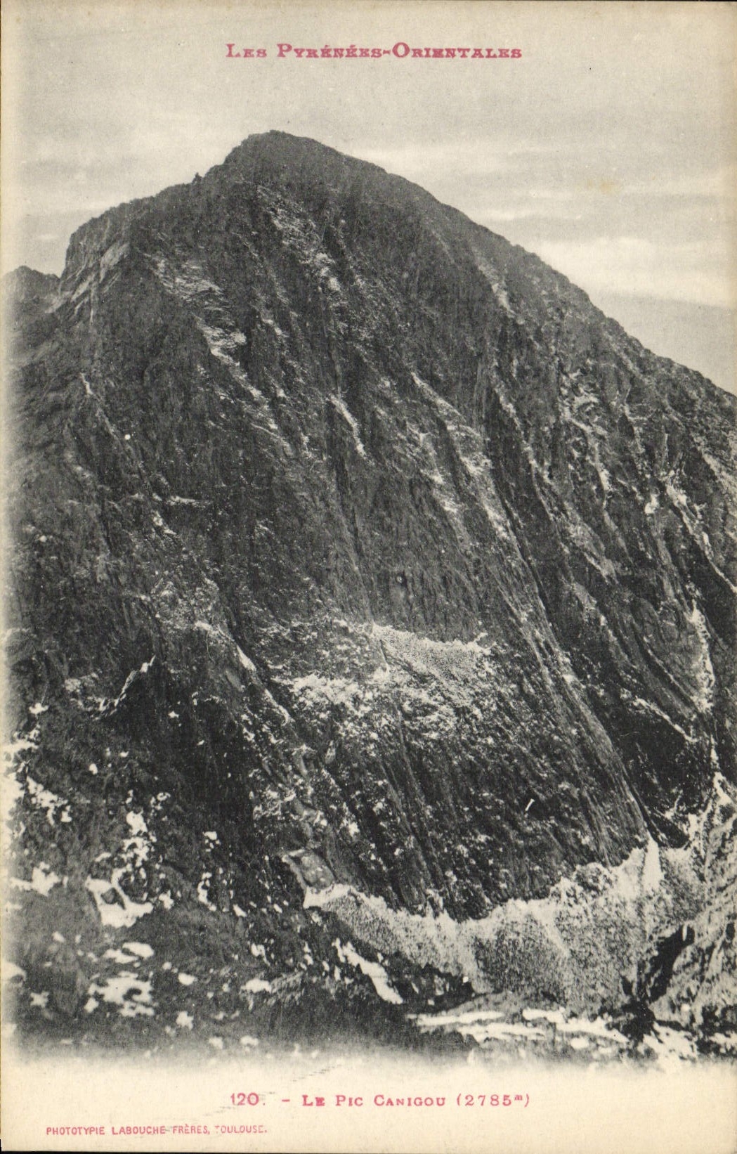 VINTAGE POSTCARD the Peak Canigou