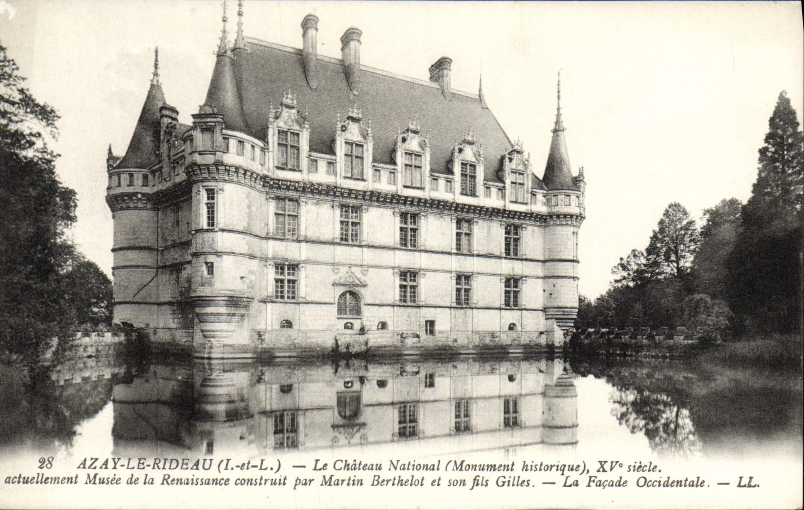CPA Azay Le Rideau Le Chateau National