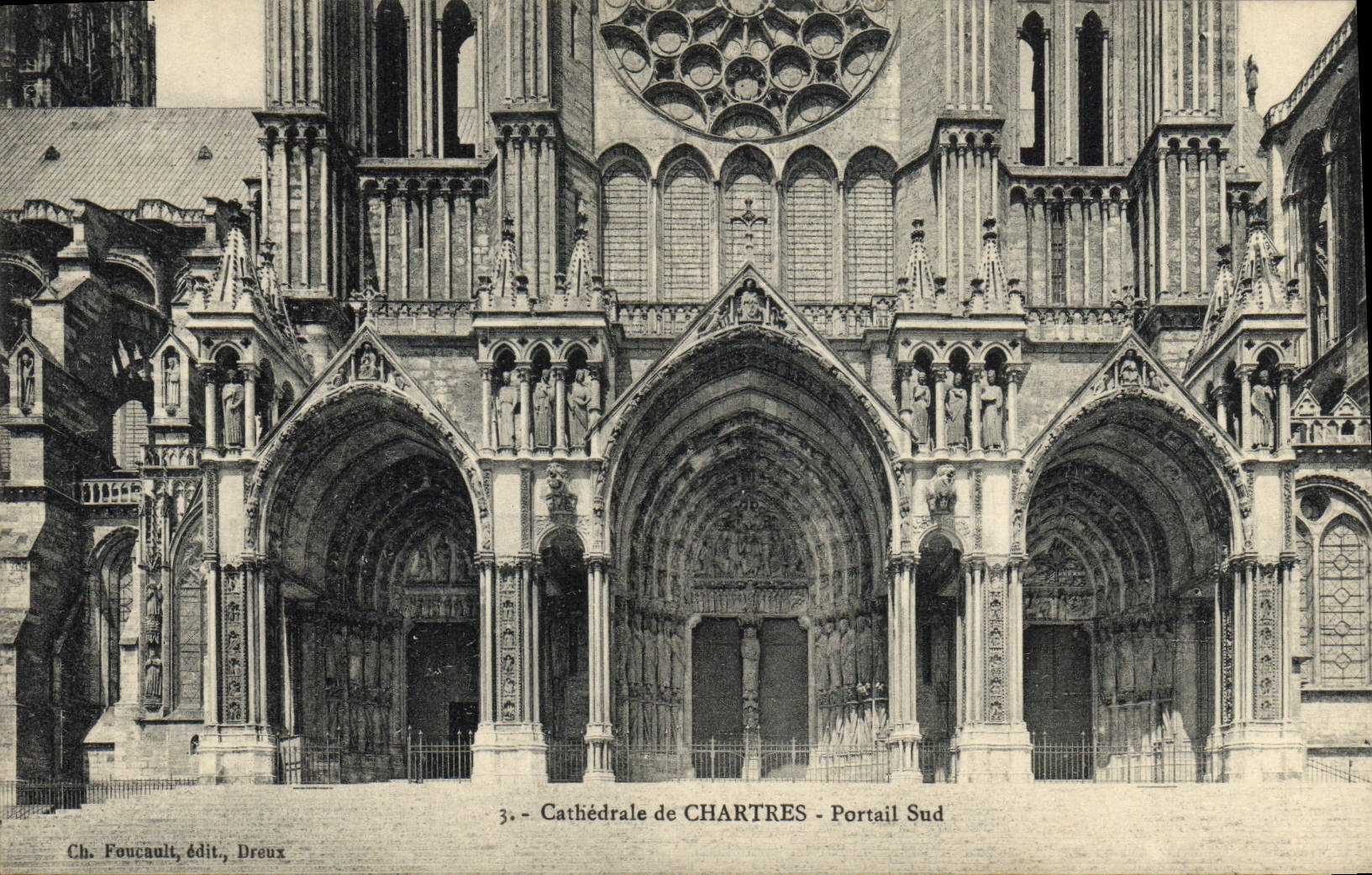 CPA Cathedrale De Chartres Portail Sud