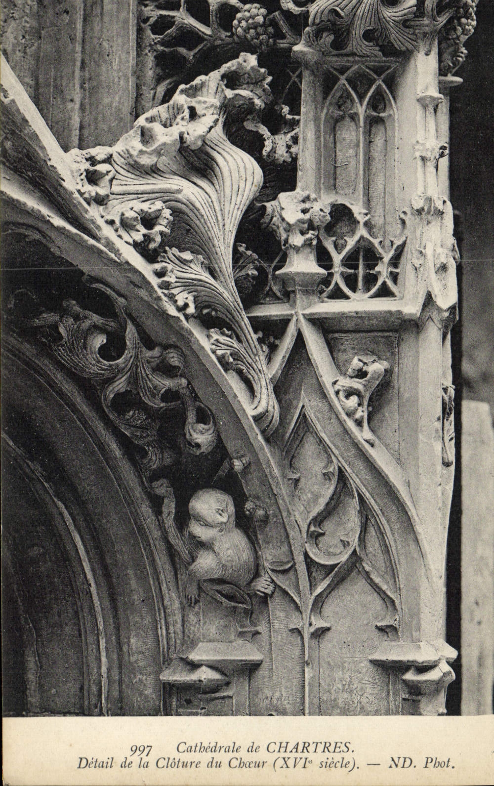 Detalle de Chartres de la POSTAL de la VENDIMIA del encierro del estribillo