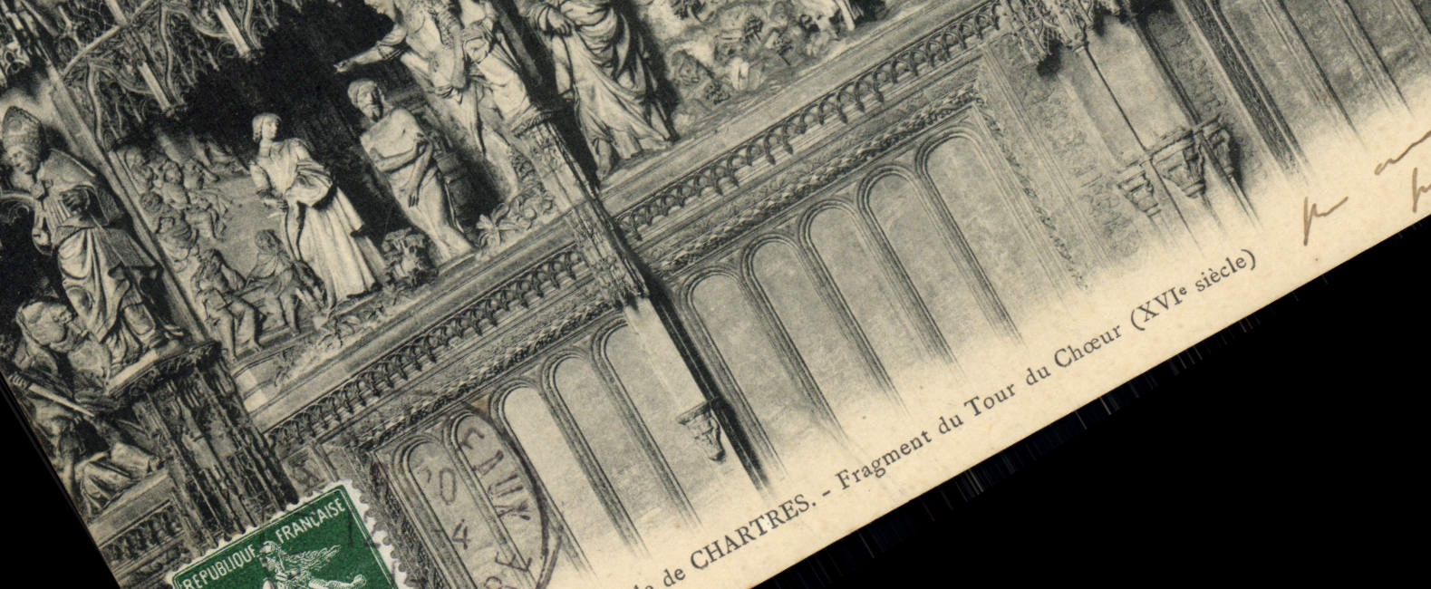 CPA Cathedrale De Chartres Fragment Du Tour Du Choeur