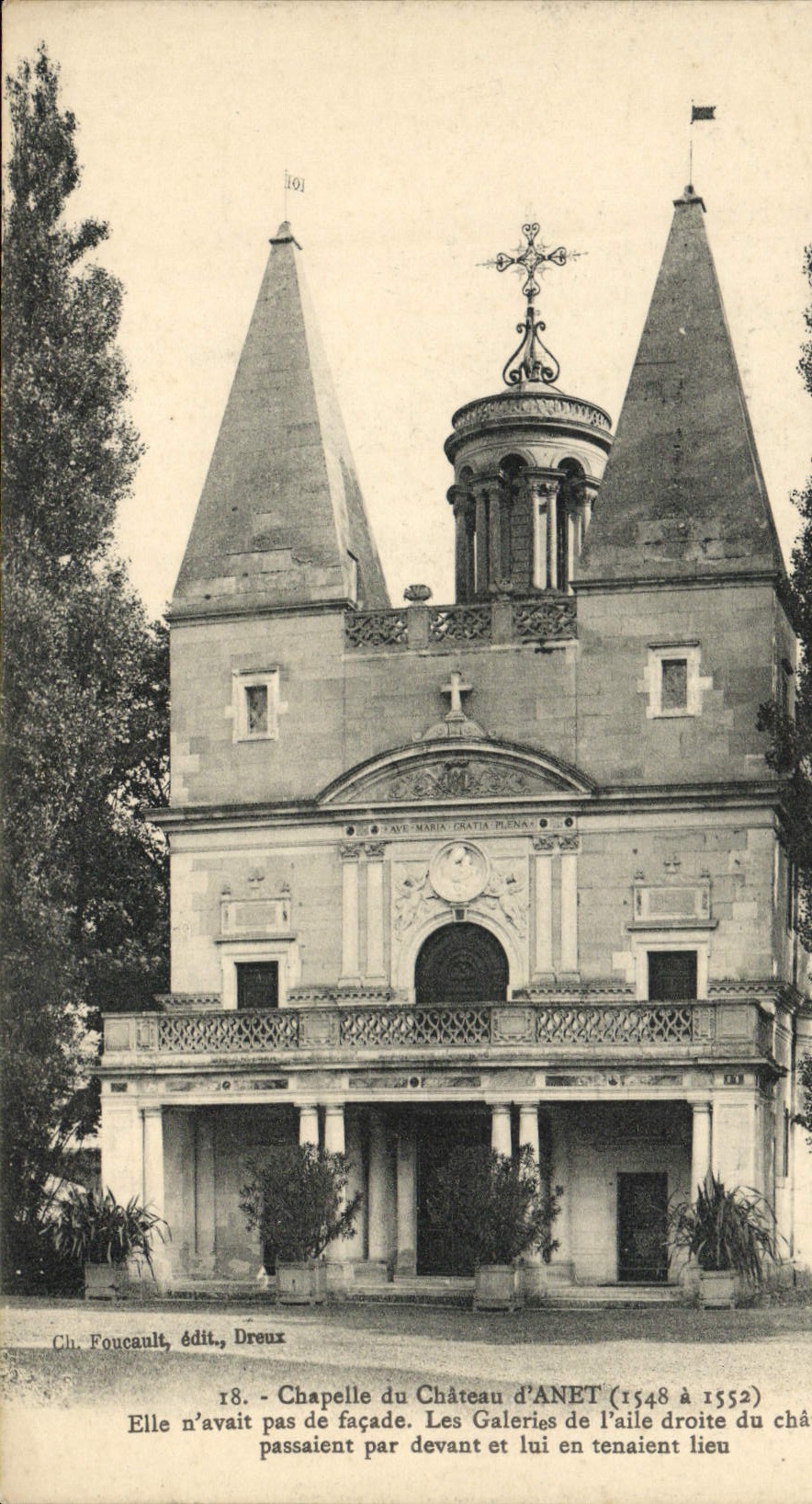 Castillo de la POSTAL de la VENDIMIA del castillo D Anet