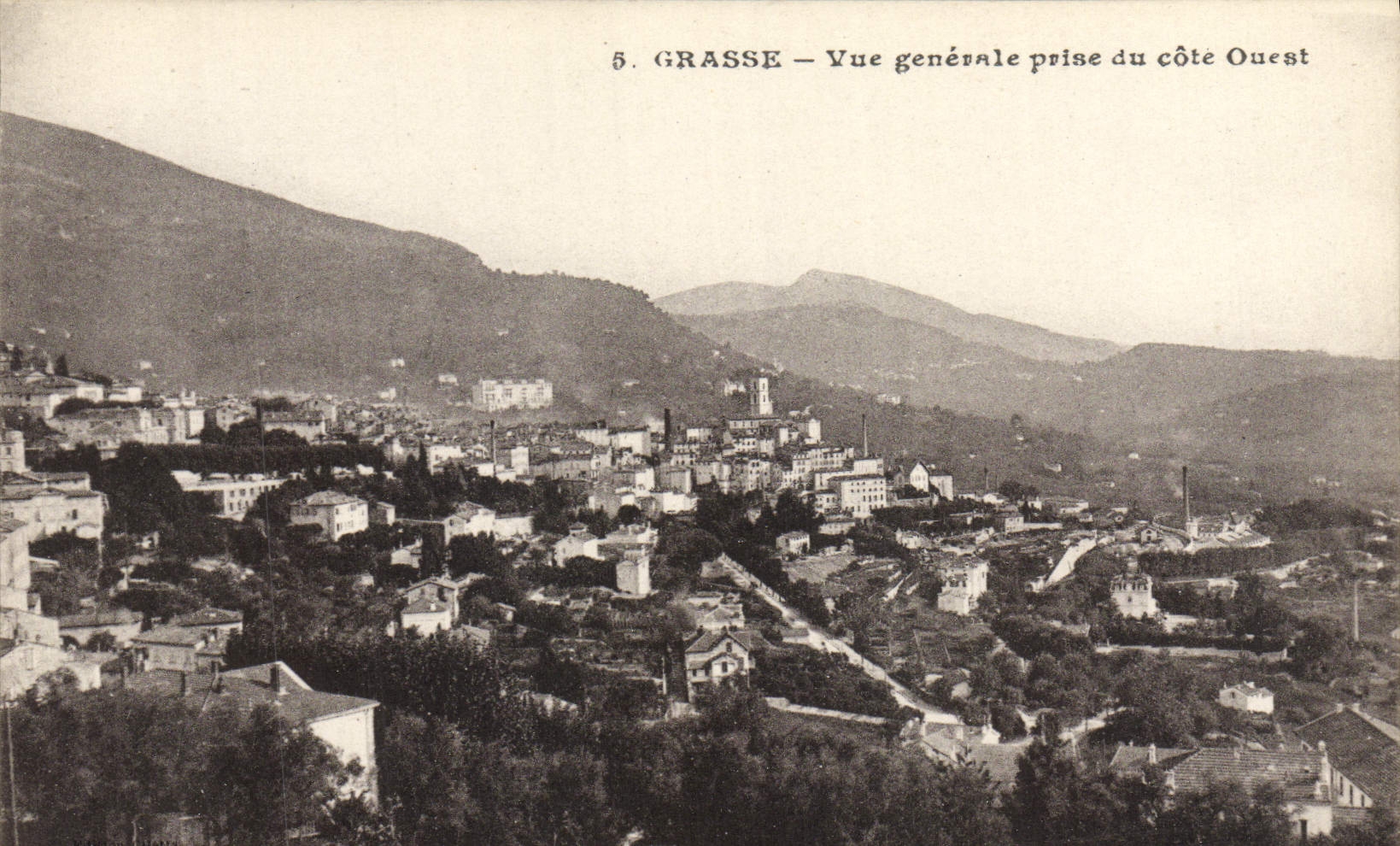 CPA Grasse Vue Generale Prise Du Cote Ouest