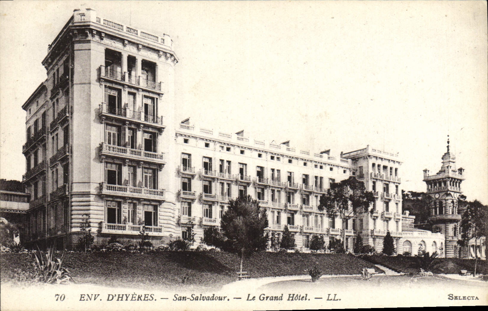 CPA Environs d'Hyeres San Salvadour Le Grand Hotel