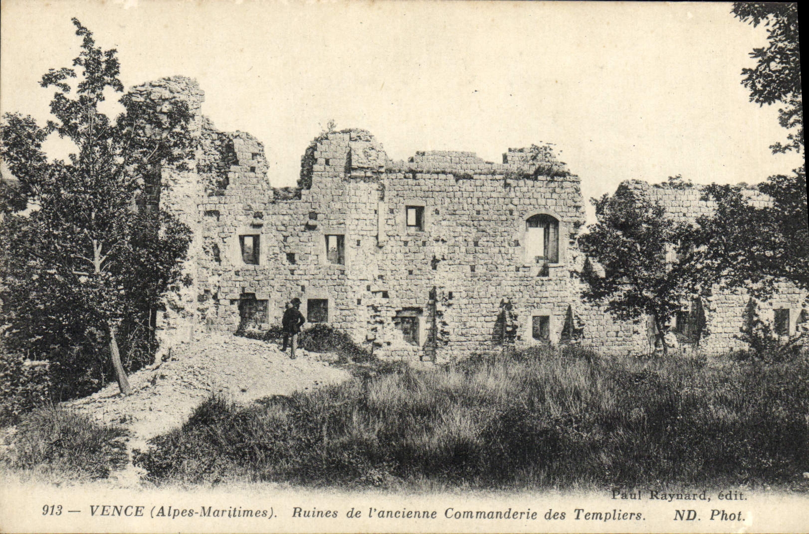 CPA Vence Ruines De I'Ancienne Commanderie Des Templiers