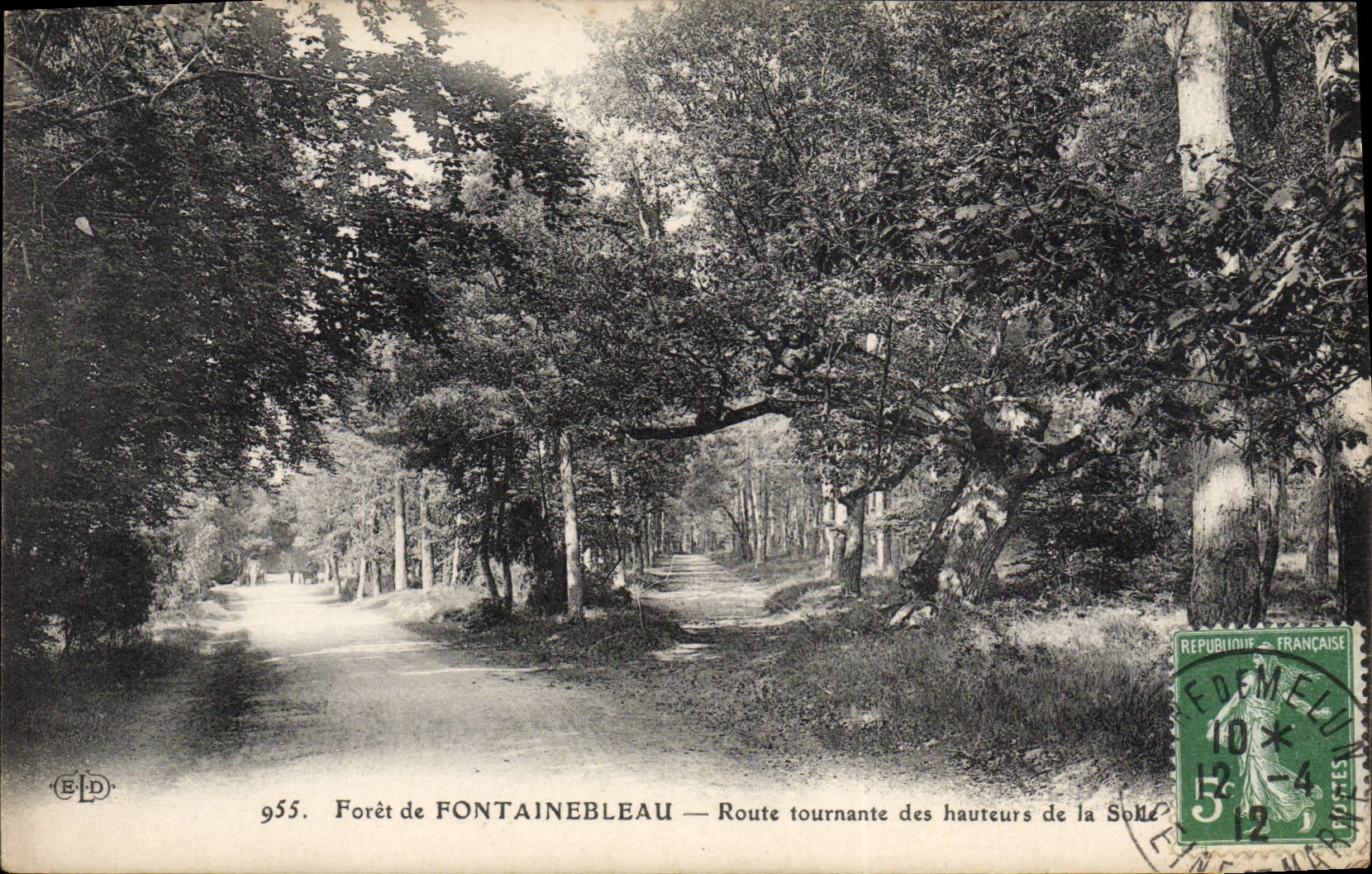 CPA Foret De Fontainebleau Route Tournante Des Hauteurs De La Solle