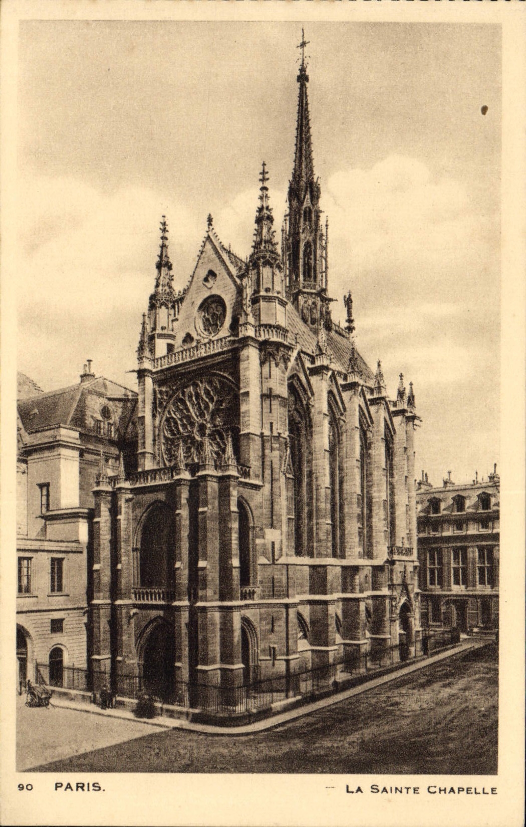 VINTAGE POSTCARD Paris Church Saint Vault