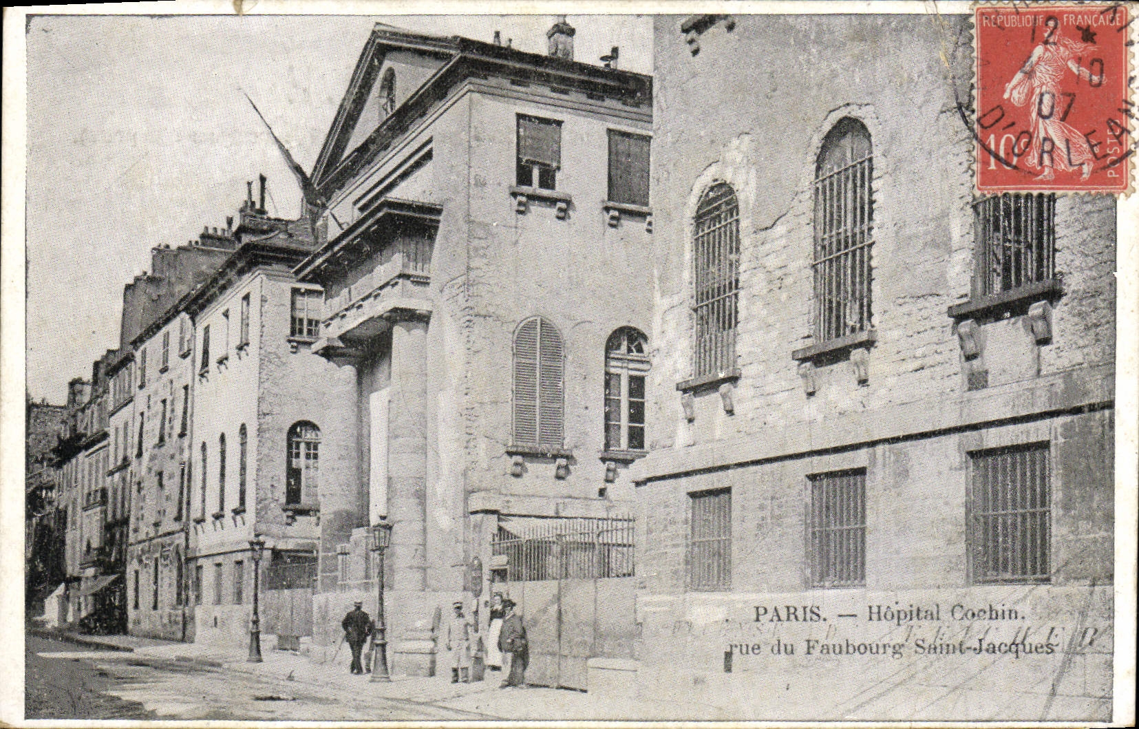 CPA Paris Hopital Corchin Rue du Faubourg Saint Jacques