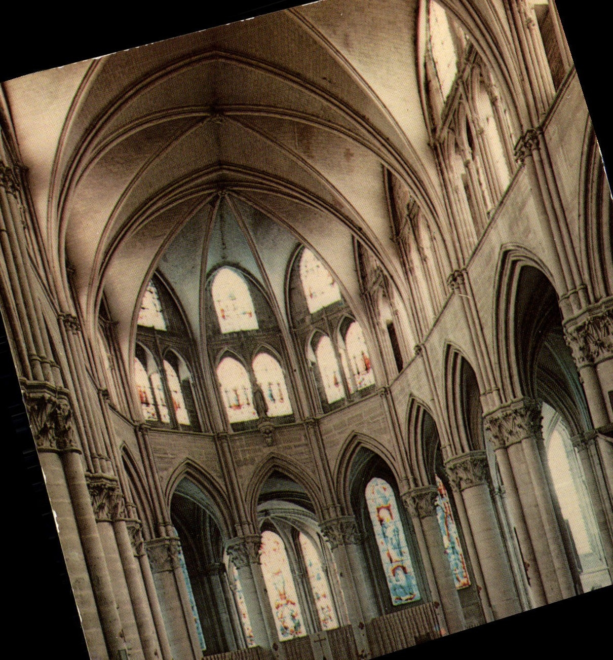 MODERN CARD Lagny Abbey church Notre Dame of the Burning ones