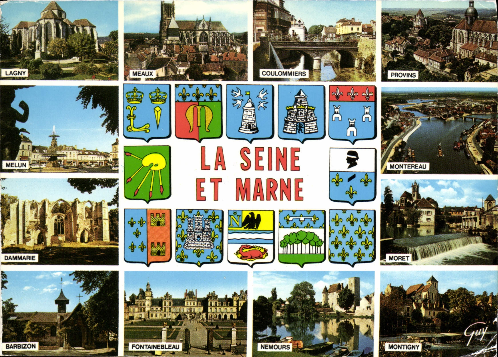 MODERN CARD the Seine and Marne