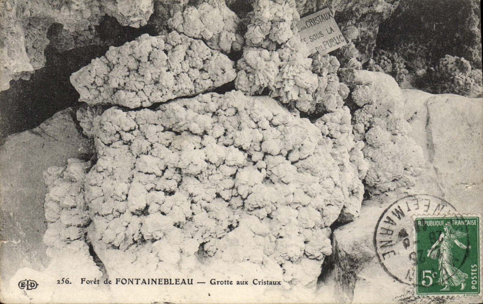 CPA Foret de Fontainebleau Grotte Aux Cristaux