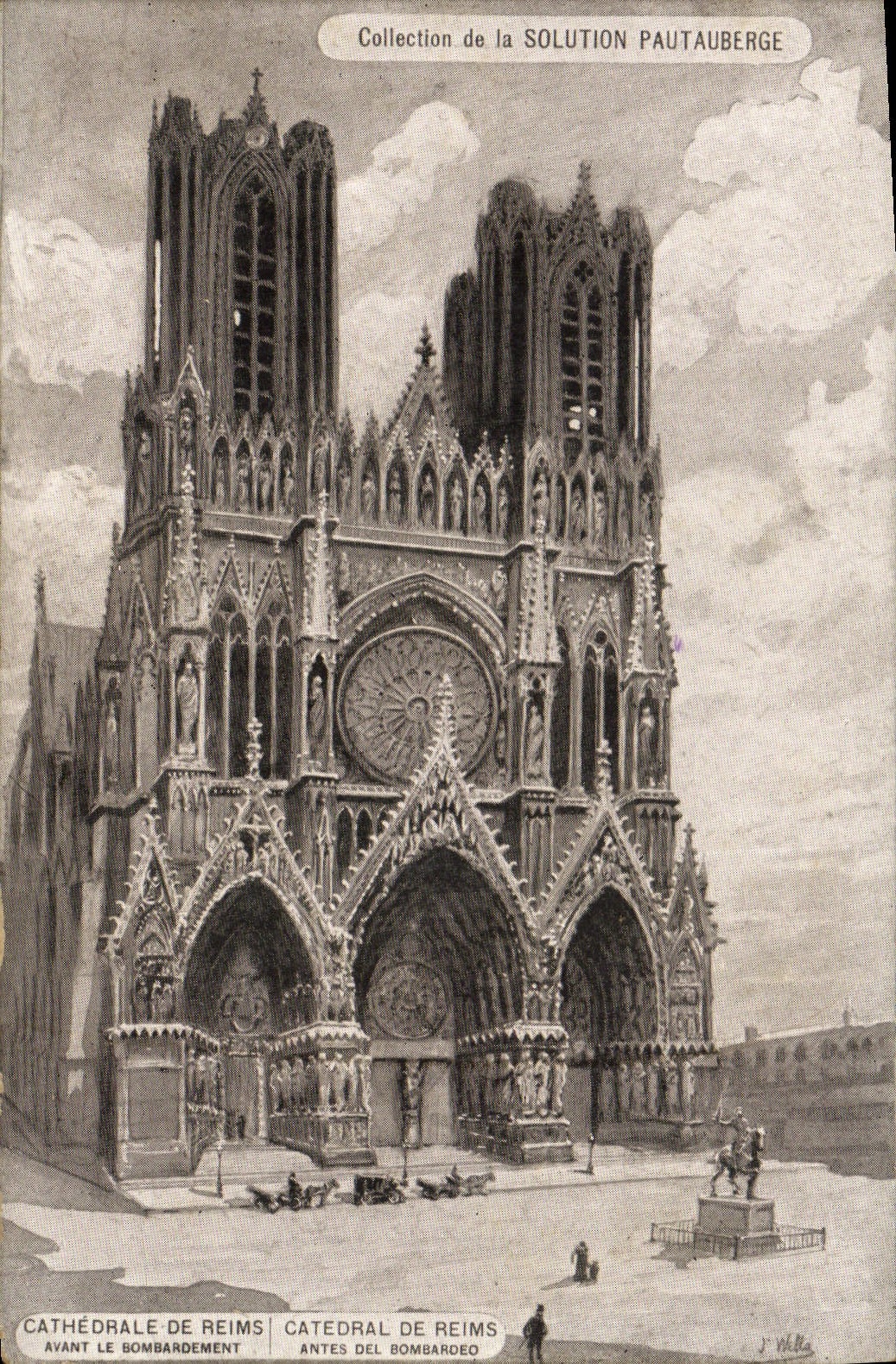 CPA Reims Cathedrale 