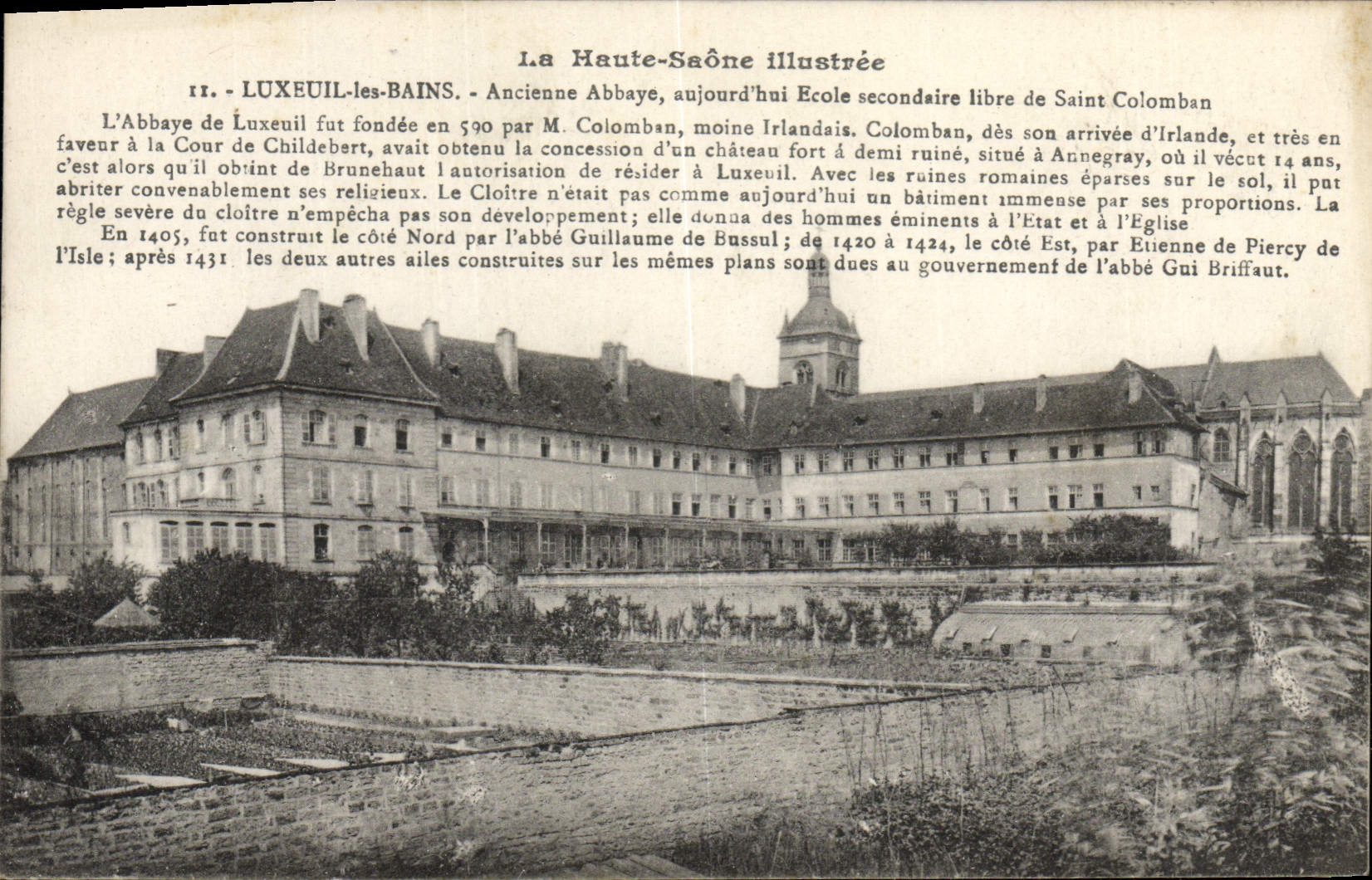 CPA Luxeuil les Bains Ancienne Abbaye Ecole secondaire libre de Saint Colomban
