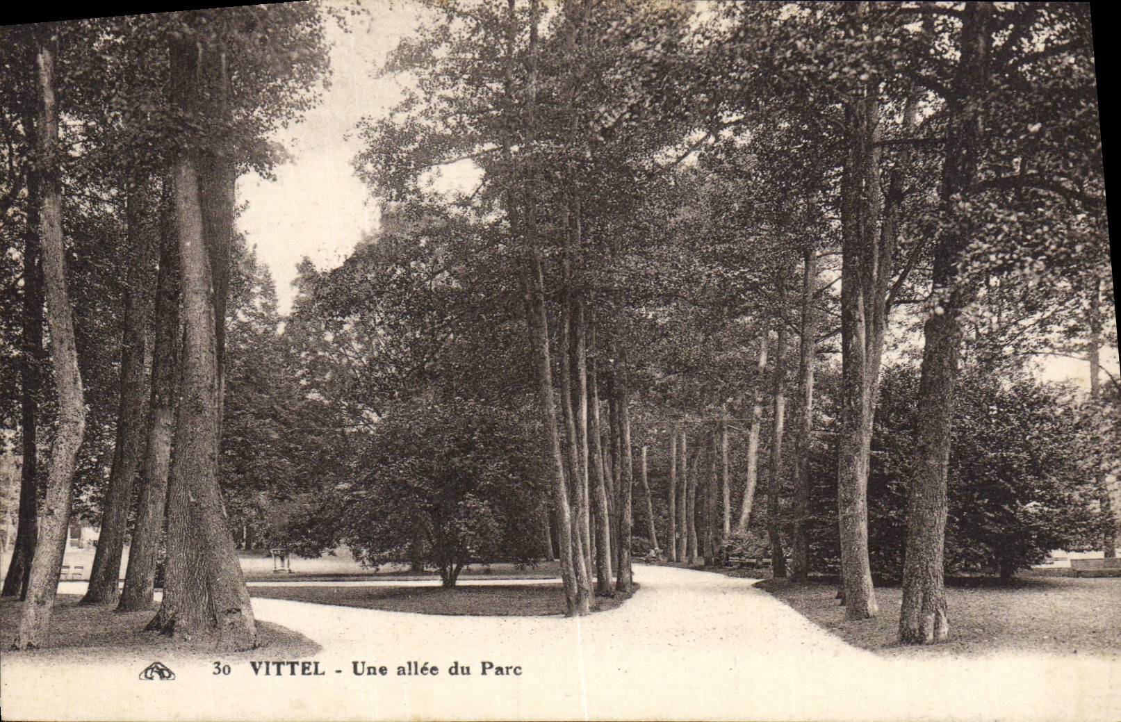 CPA Vittel Une Allee du Parc