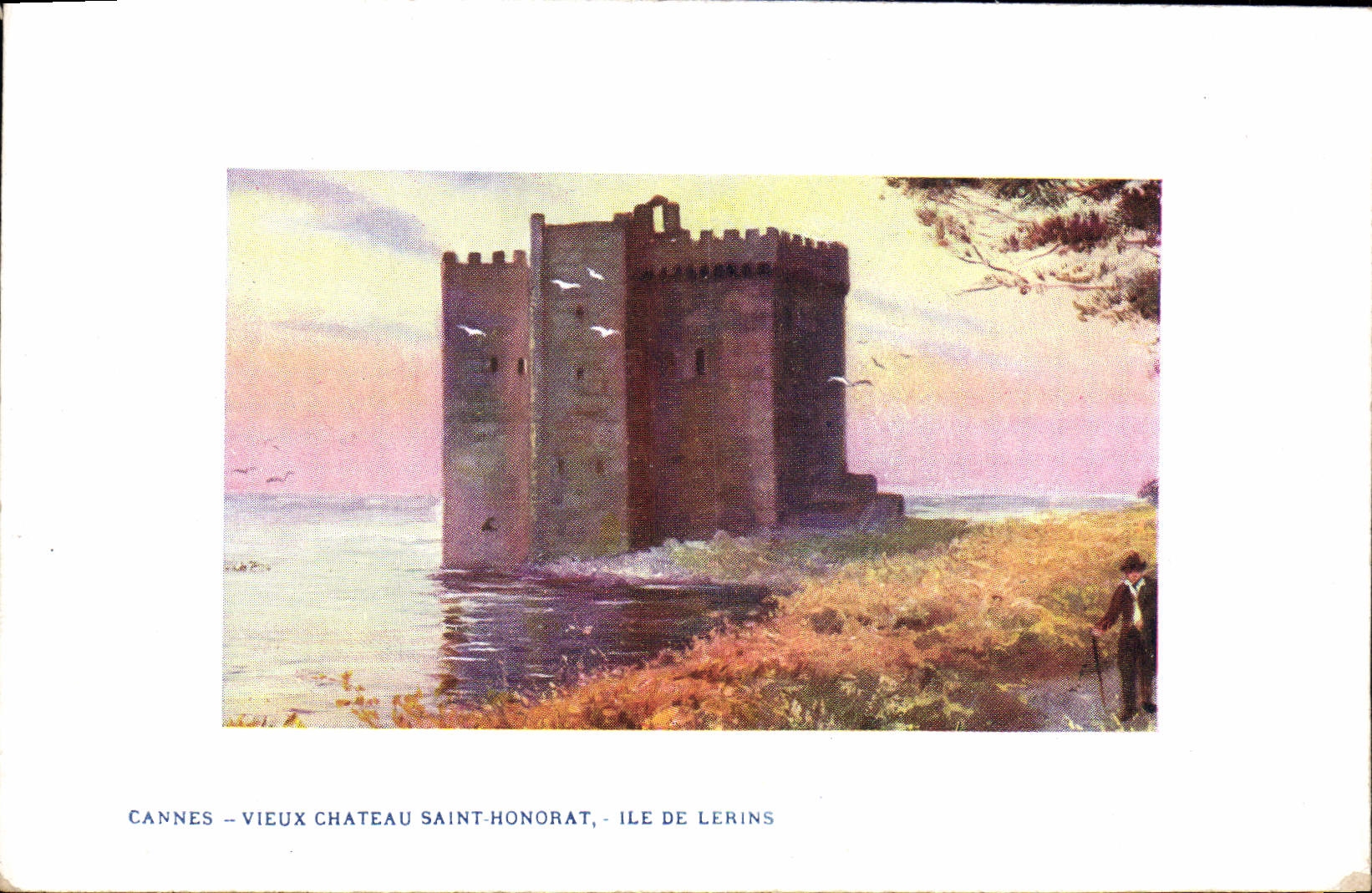 CPA Cannes Vieux Chateau Saint Honorat Ile de Lerins