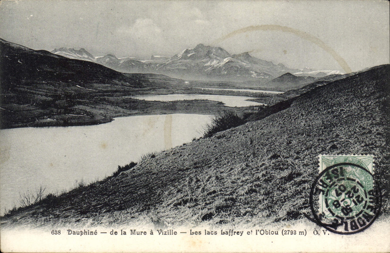 CPA Dauphine de la Mure a Vizille Les lacs Laffrey et l'Obiou