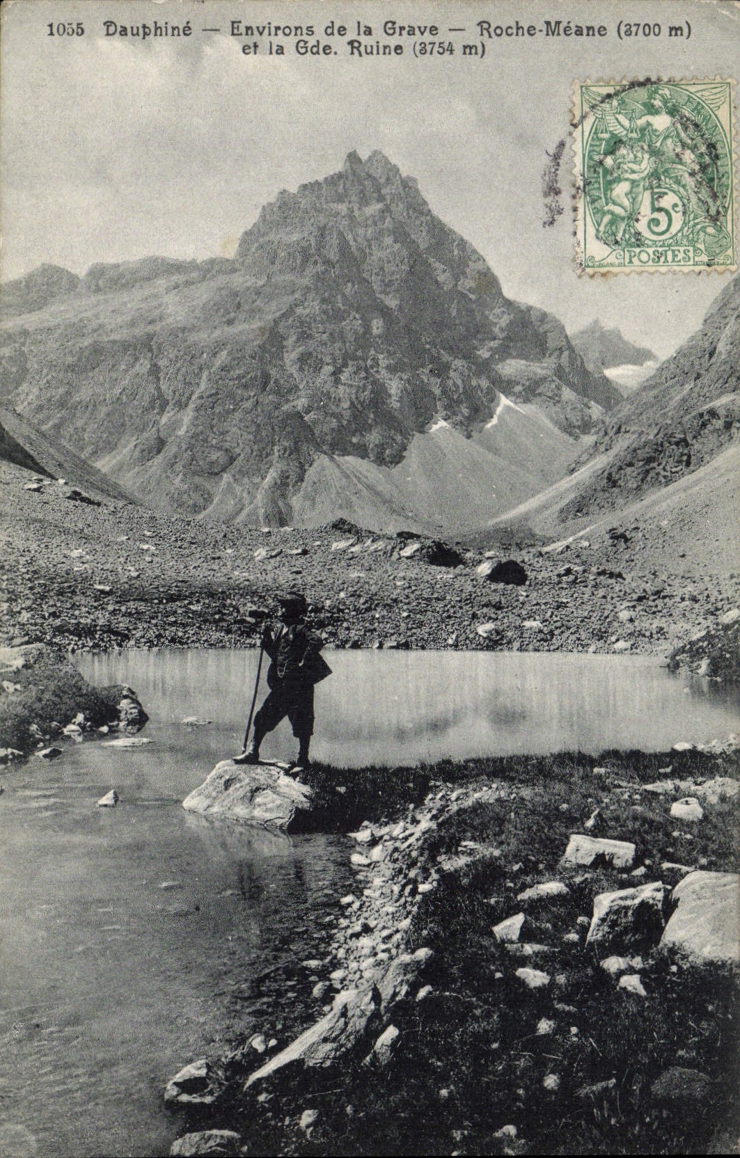 CPA Dauphine Environs de la Grave Roche Meane et la grande ruine