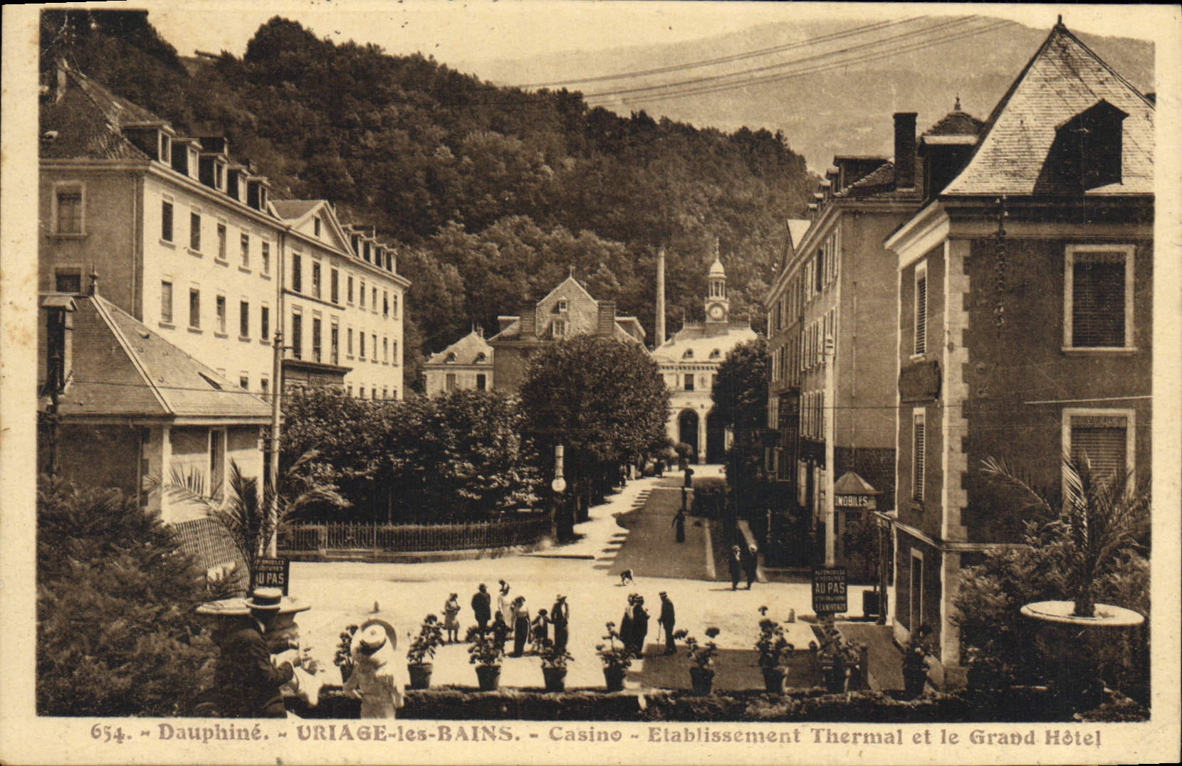 CPA Dauphine Uriage les Bains Casino Etablissement thermal et le Grand Hotel