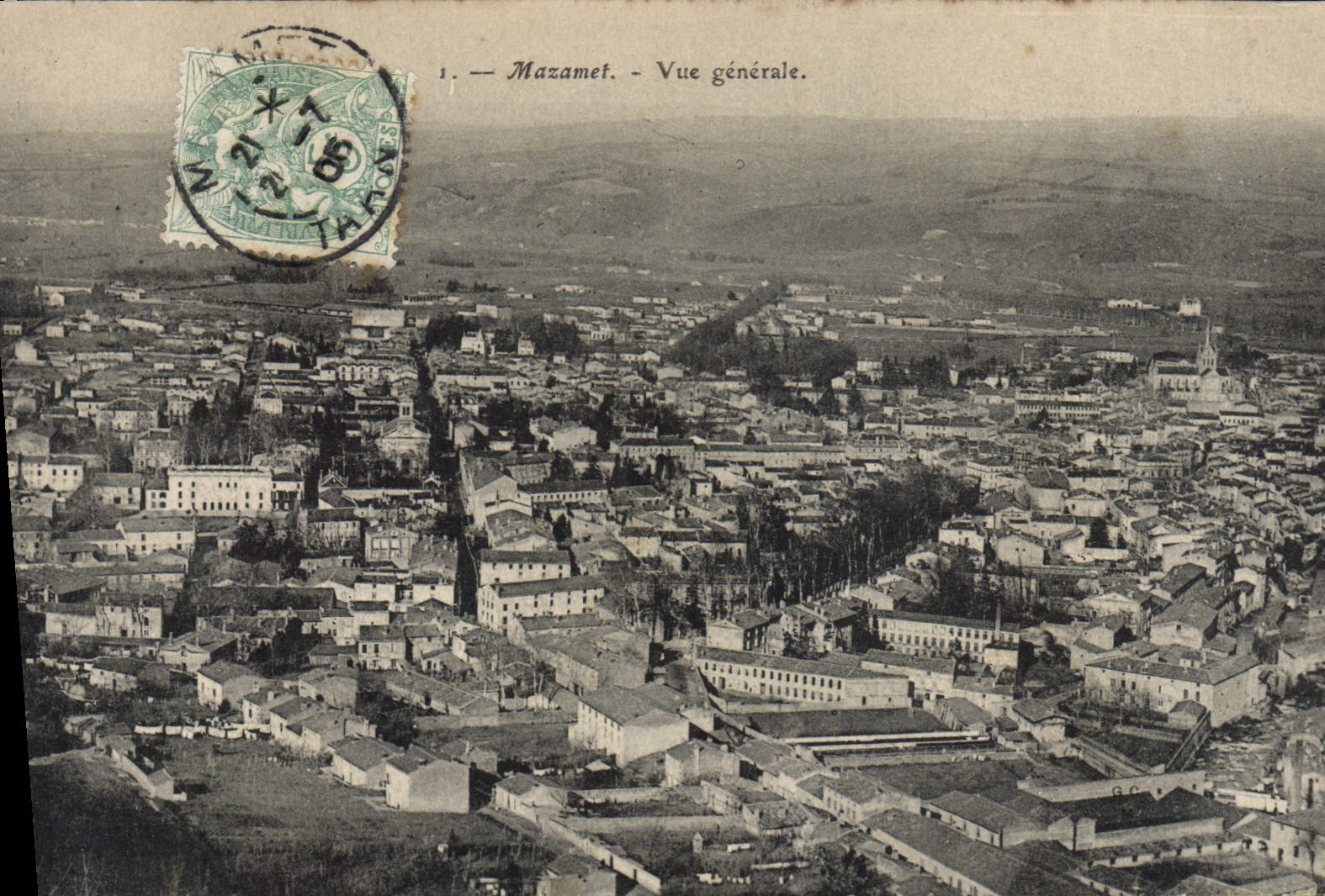 VINTAGE POSTCARD Mazamet View