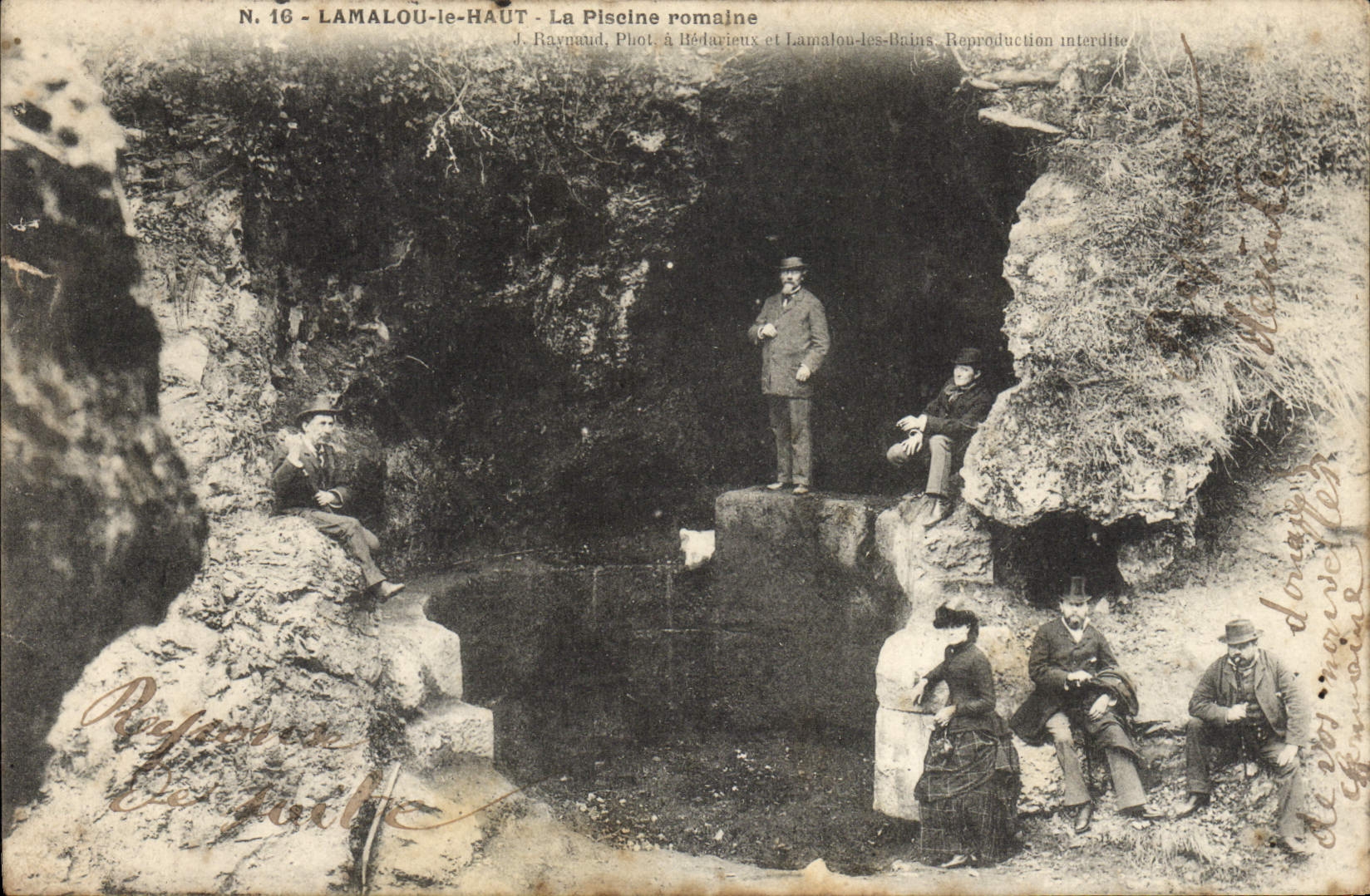 CPA Lamalou le Haut La Piscine Romaine